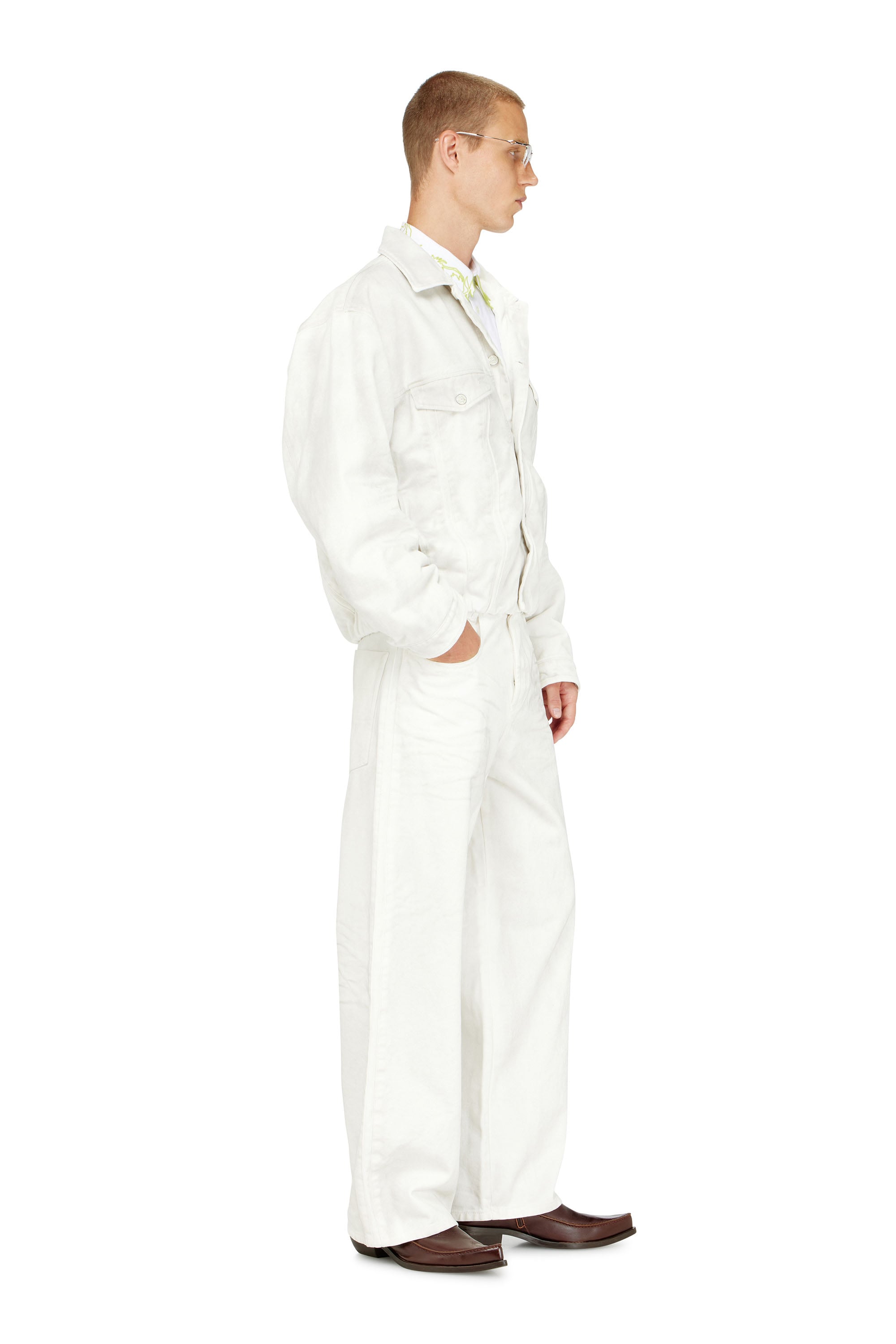 Diesel - Relaxed Jeans 1982 D-Hakou 007GG Unisex, Bianco - Image 4