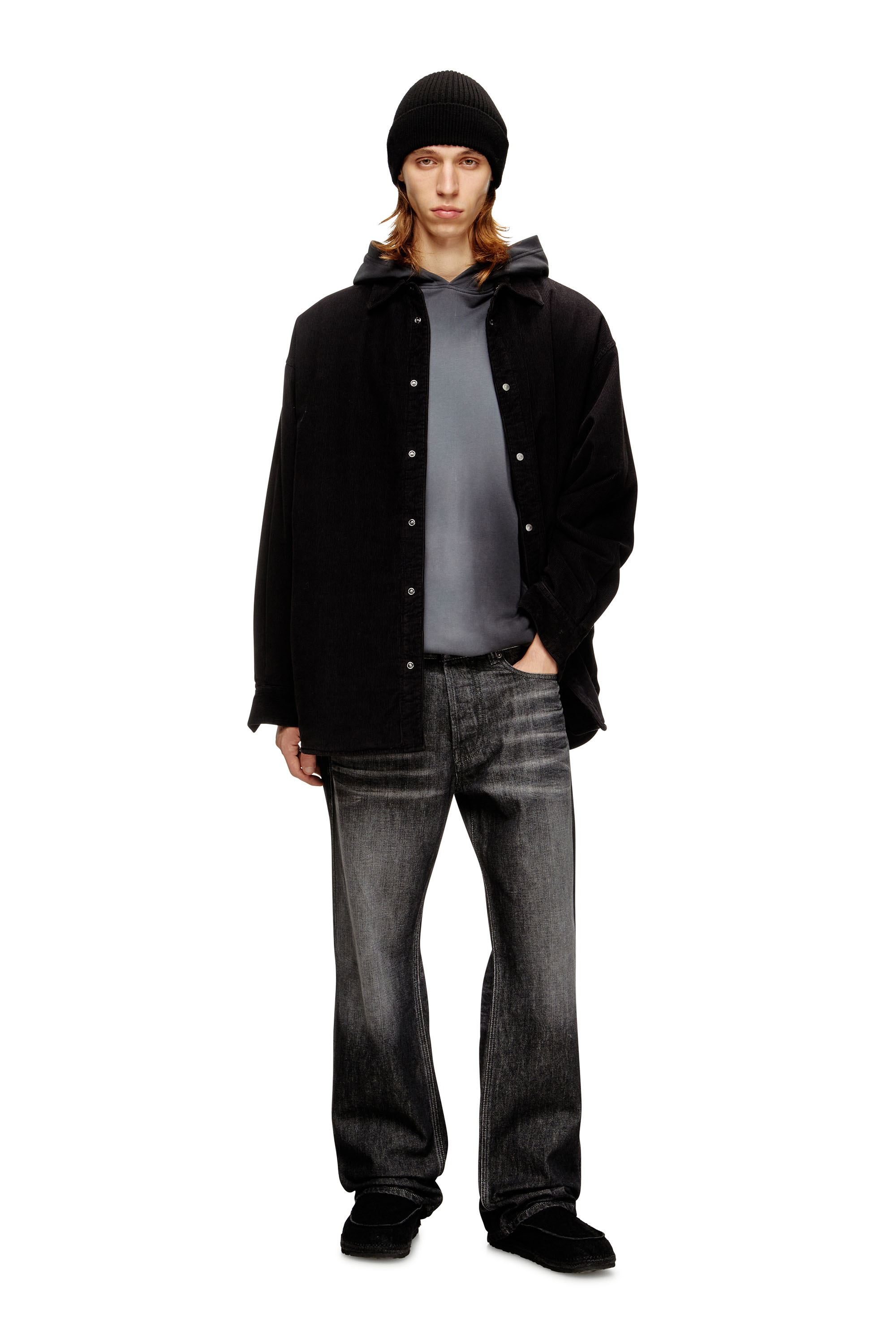 Diesel - S-BAGGY-PADD-HGBK, Camicia in cotone con ricamo Oval D Uomo in ToBeDefined - 2