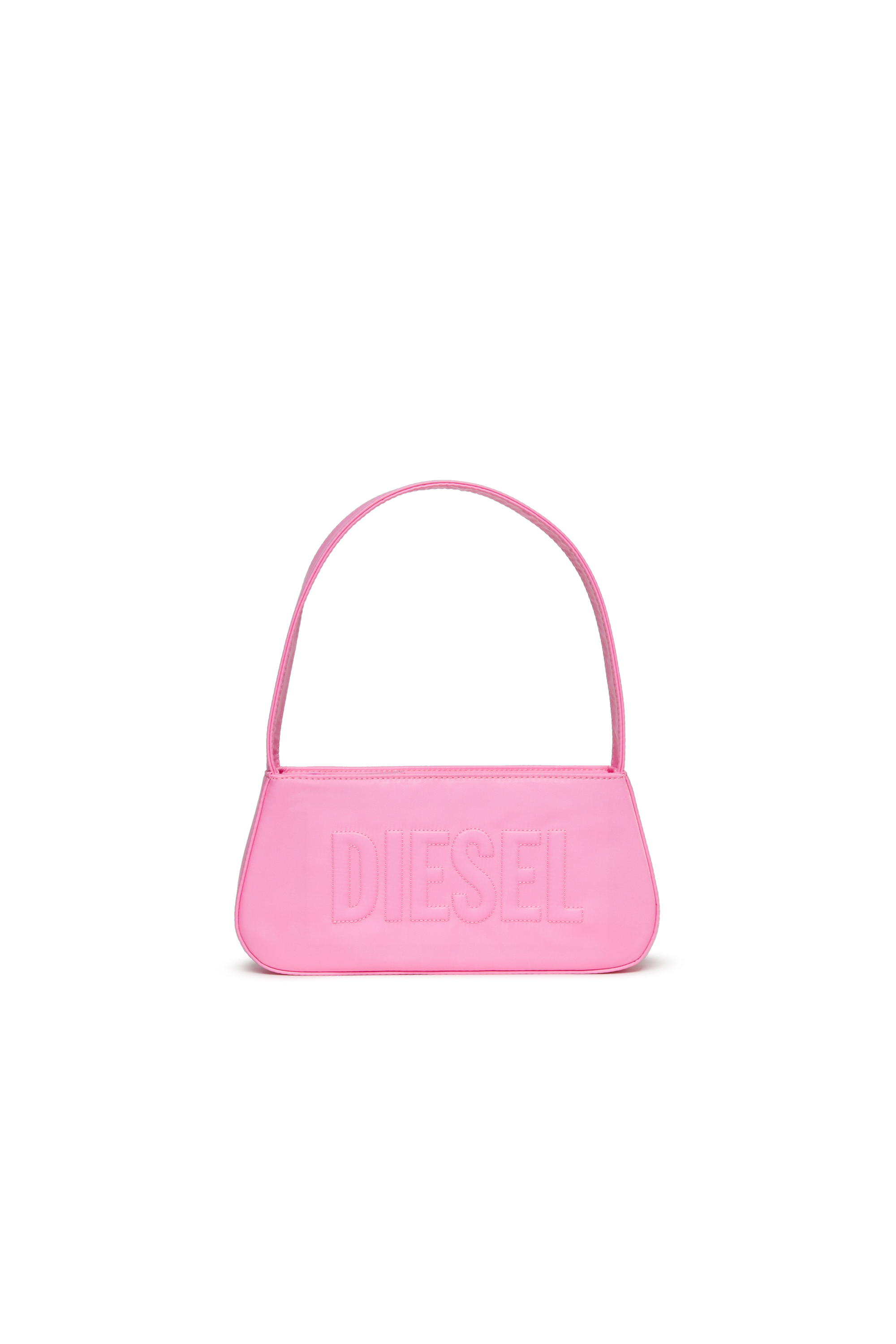Diesel - WDELIA, WDELIA Borsa in nylon con logo ricamato Donna in Rosa - 1