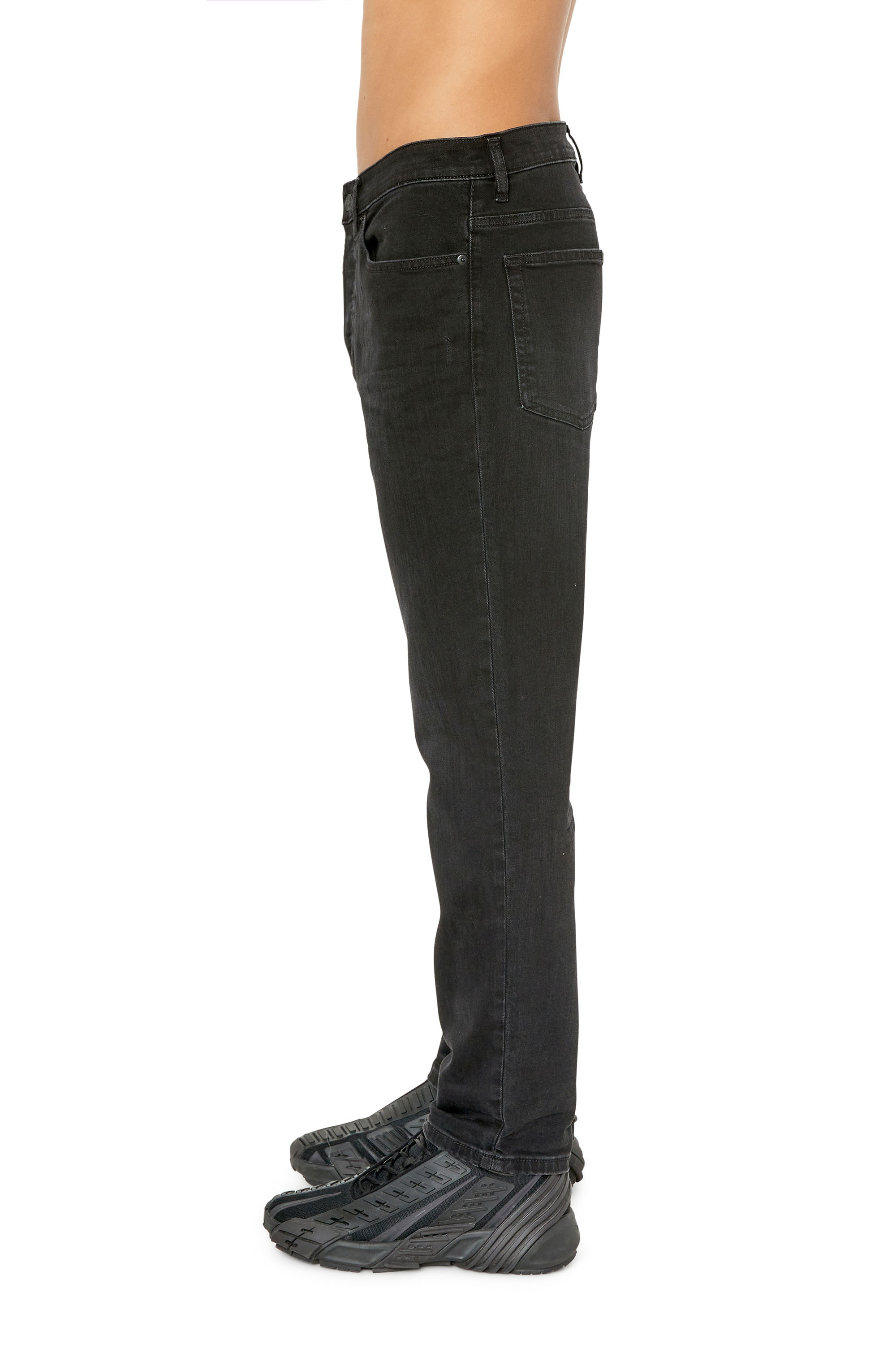 Diesel - 2005 D-FINING 0TFAS Tapered Jeans, Nero/Grigio scuro - Image 4