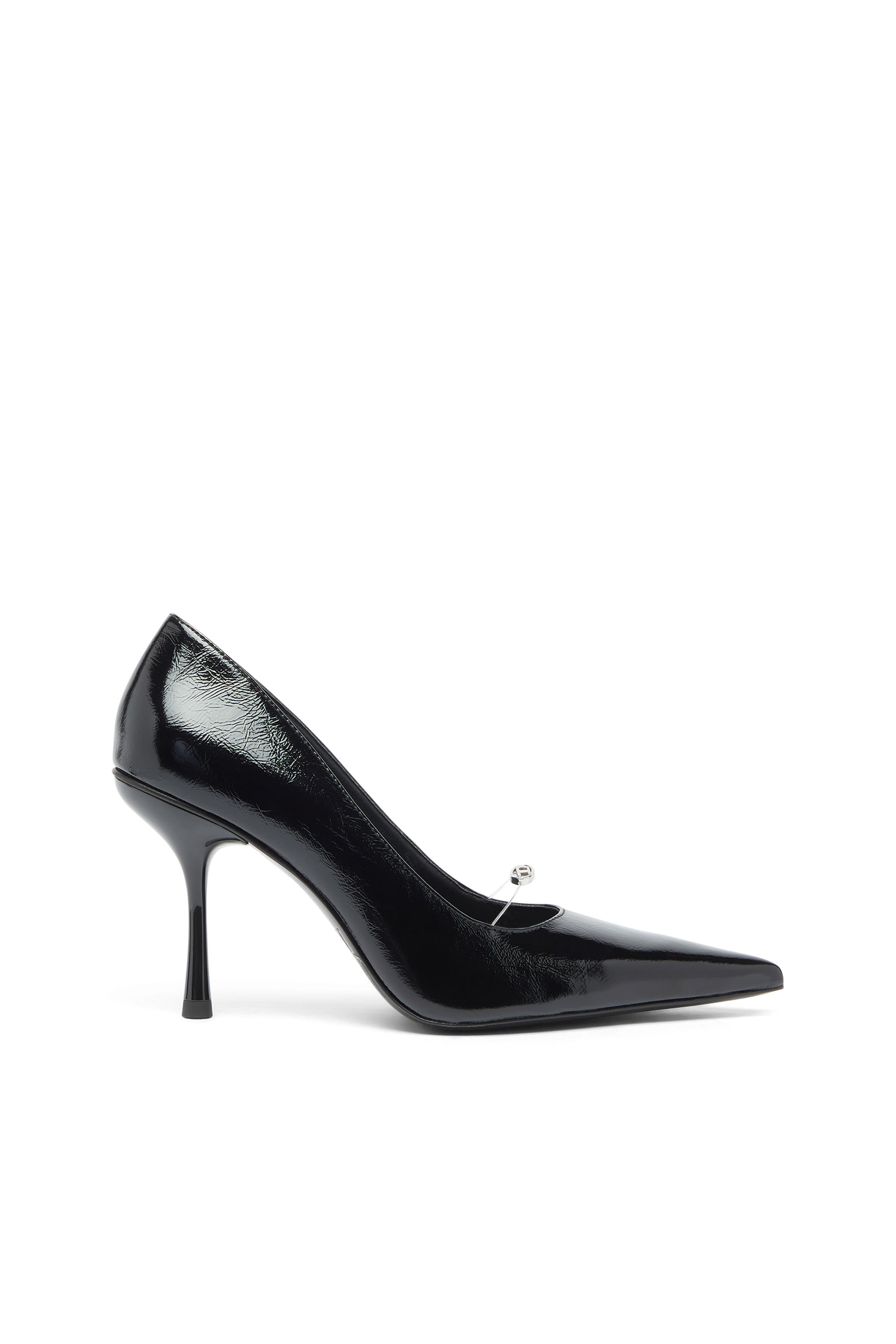 Diesel - D-JEWELS 90 P, D-Ten&Half - Pumps in pelle naplak Donna in Nero - 1