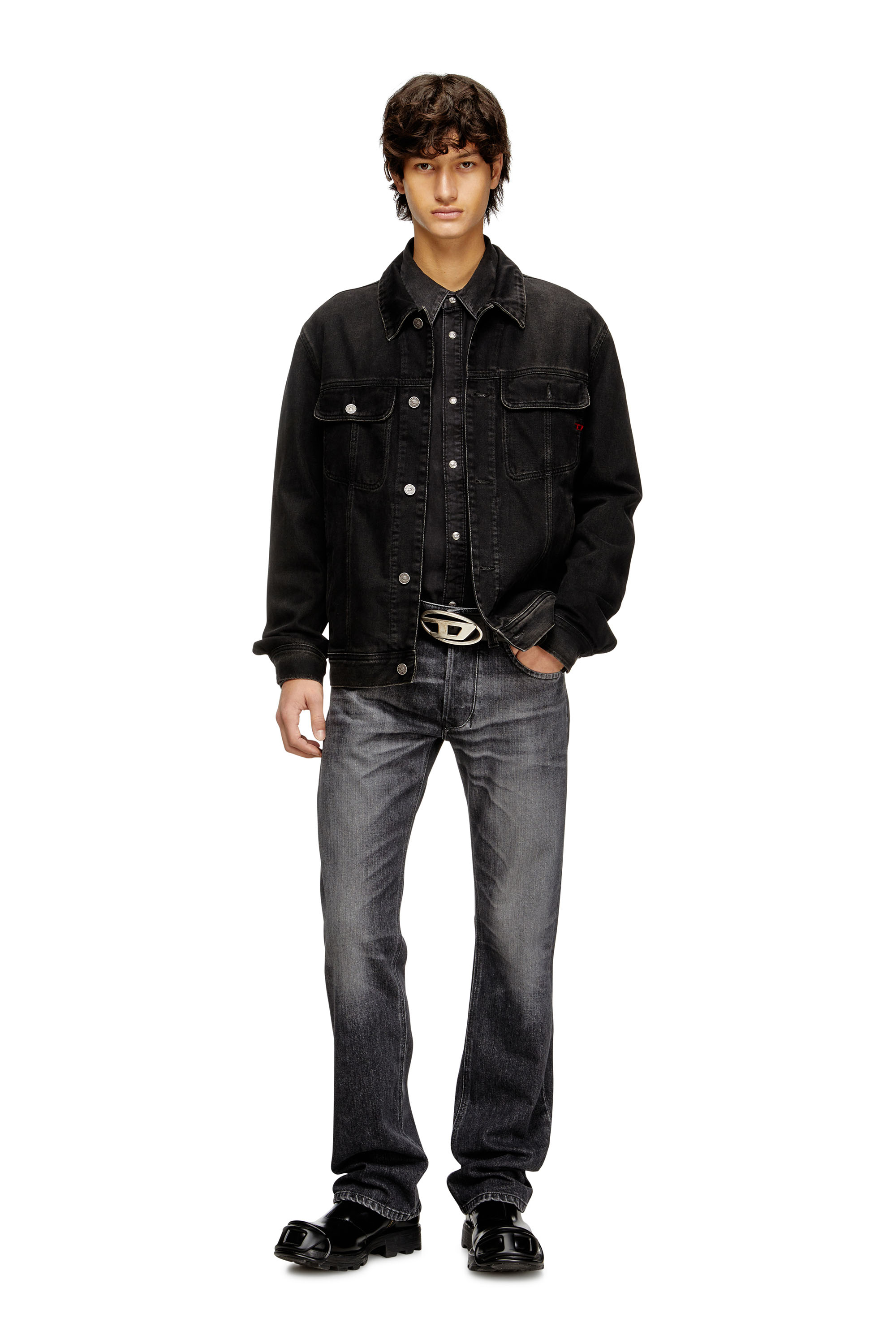 Diesel - Regular Jeans 1985 Larkee 09N49 Homme, Gris - Image 2