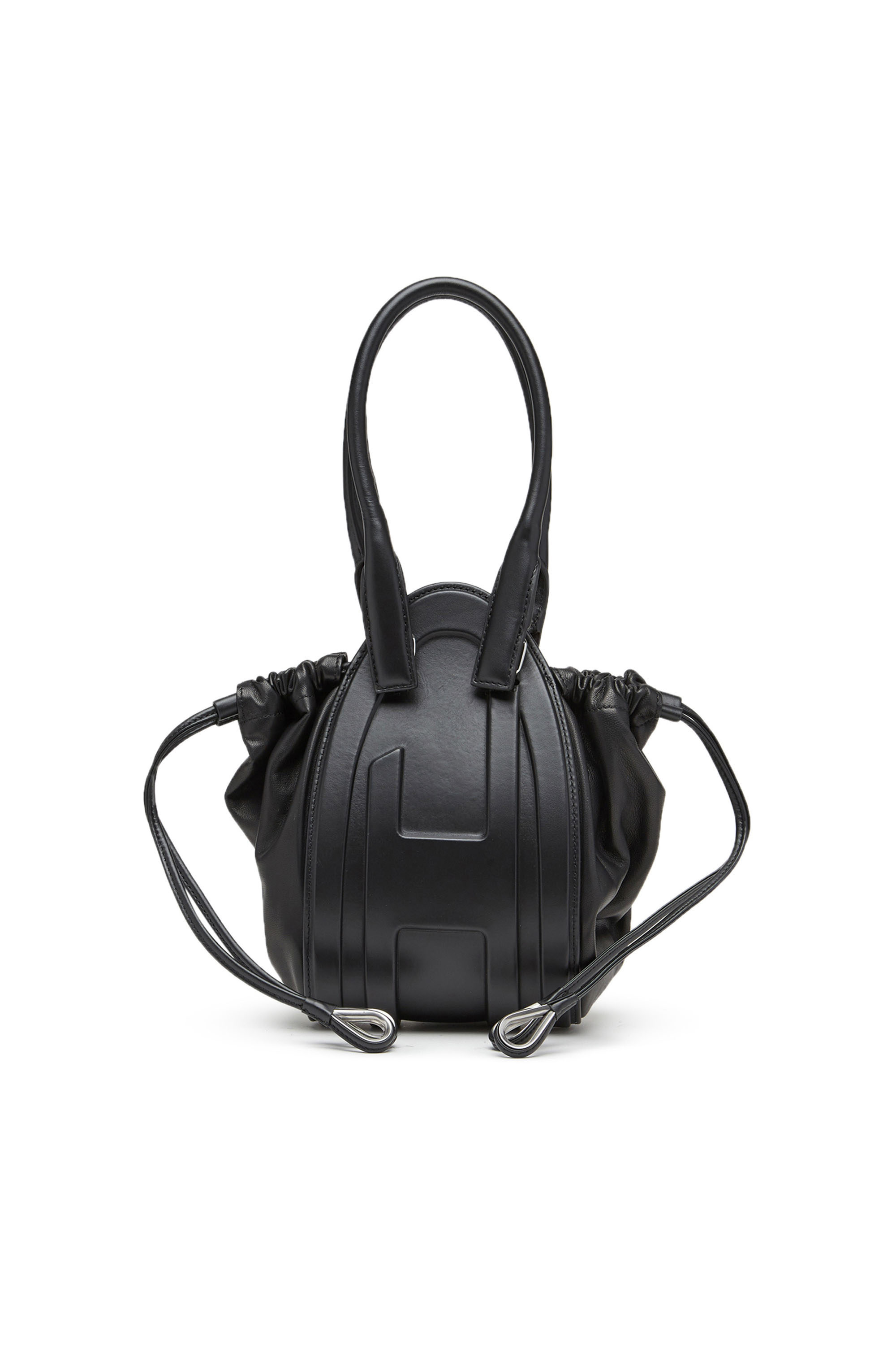 Diesel - 1DR-FOLD XS, Damen 1DR-Fold XS-Handtasche aus Nappa-Leder mit ovalem Logo in Schwarz - 1