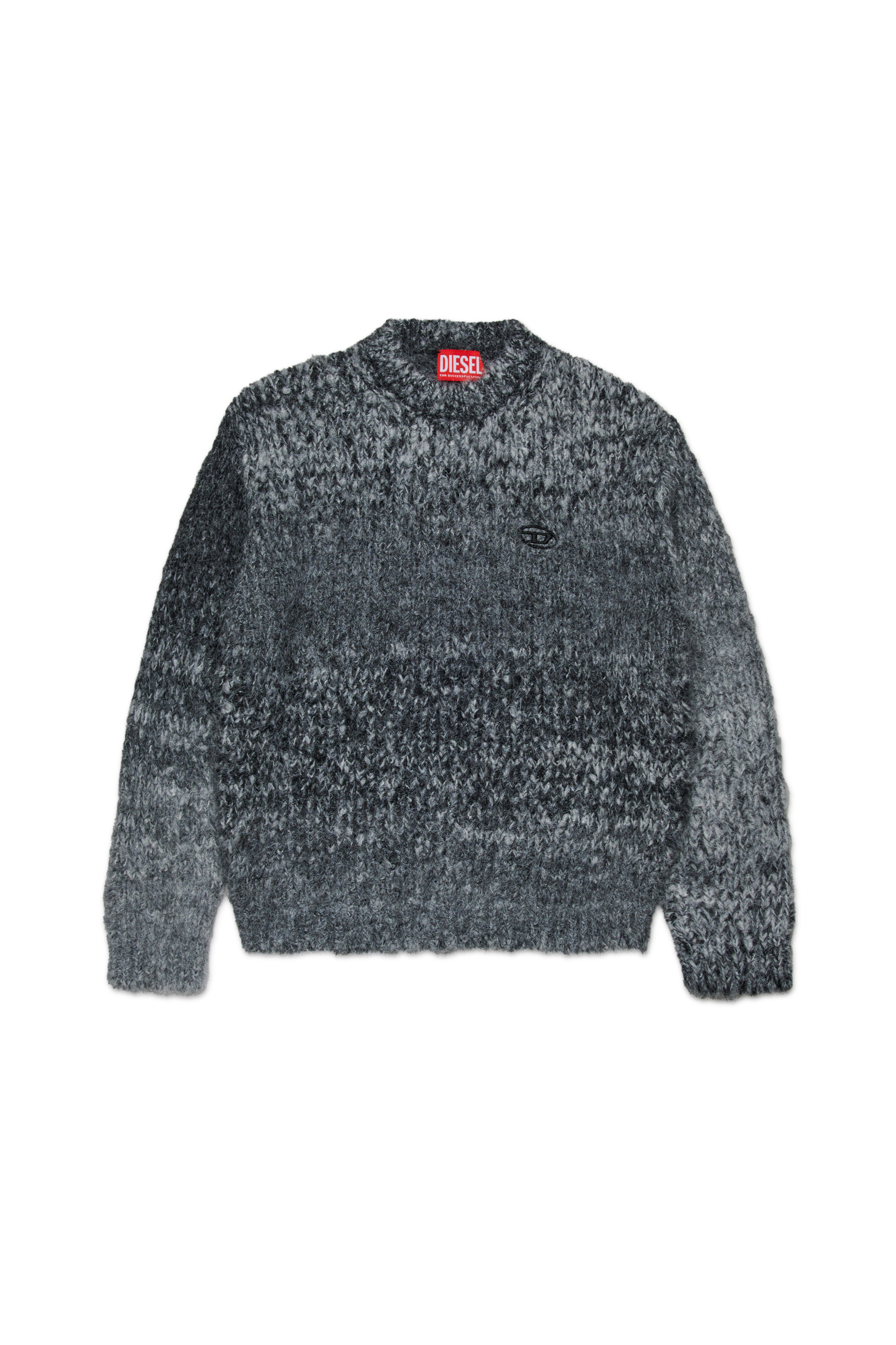 Diesel - KRASTA OVER, Pull en laine effet bouclé Mixte in Noir - 1
