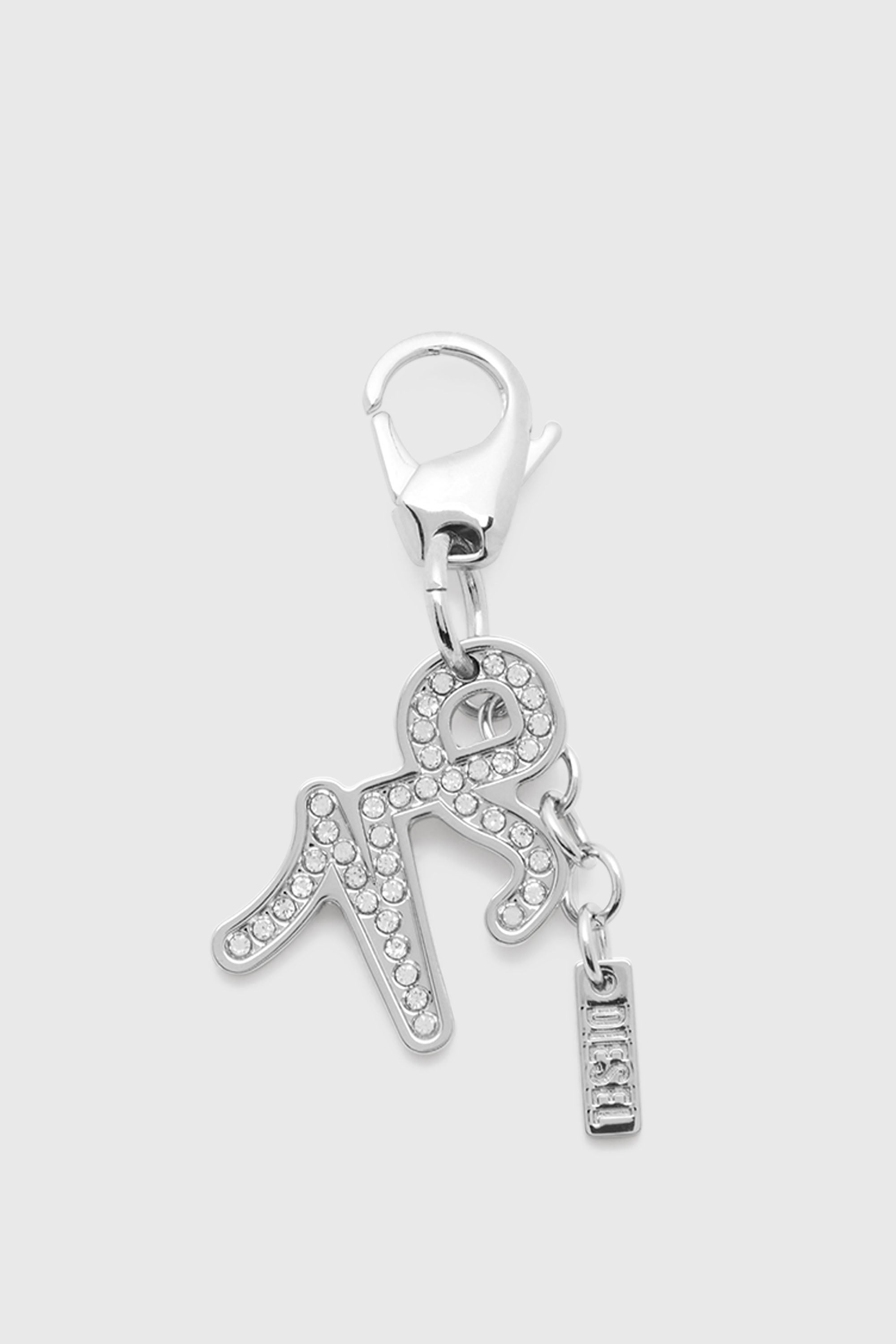Diesel - CHARM CAPRICORN, Unisex Metallanh&auml;nger Steinbock mit Strasssteinen in Silber - 1