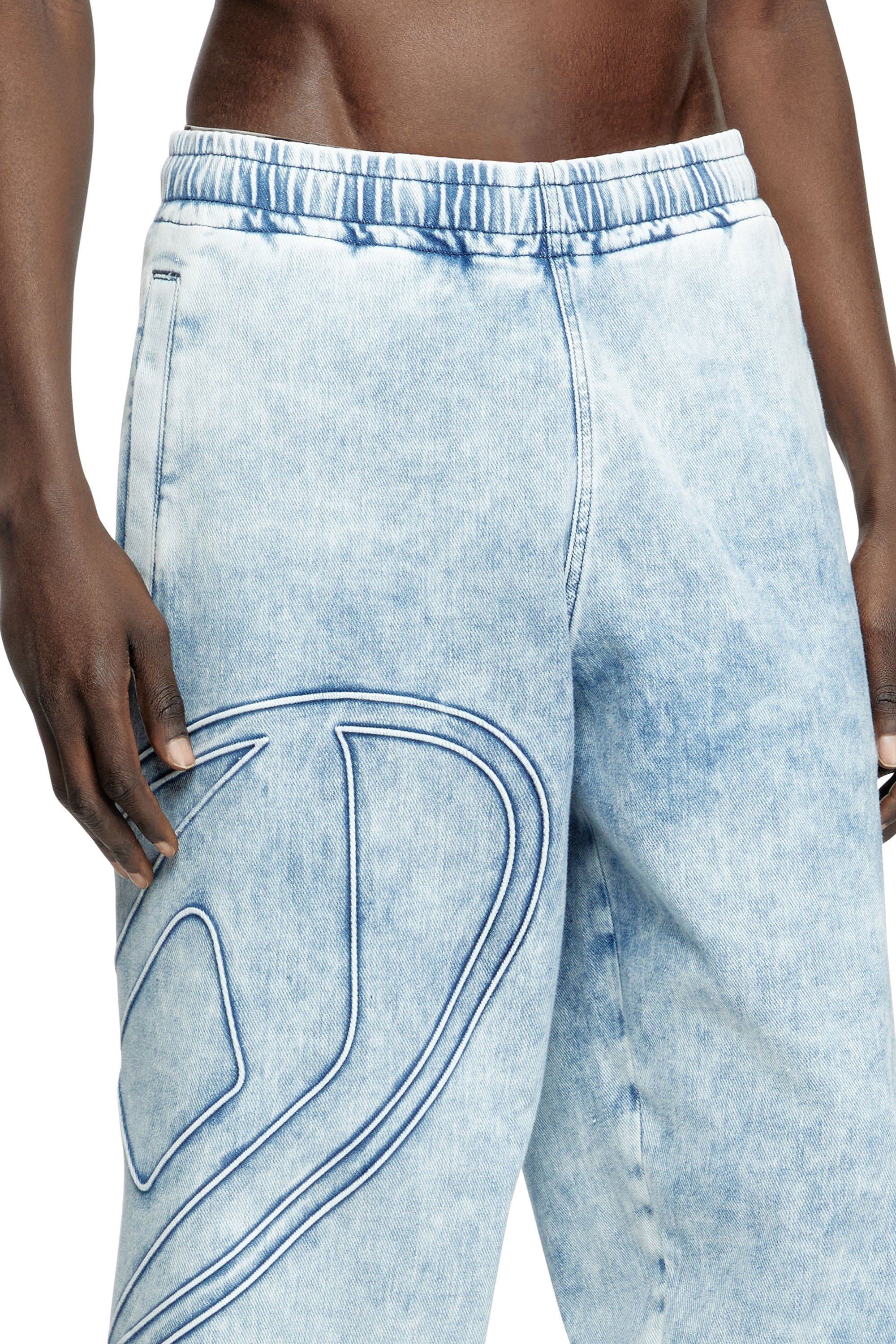 Diesel - Slim D-Pint Track Denim 0ABCN Mixte, Bleu Clair - Image 5