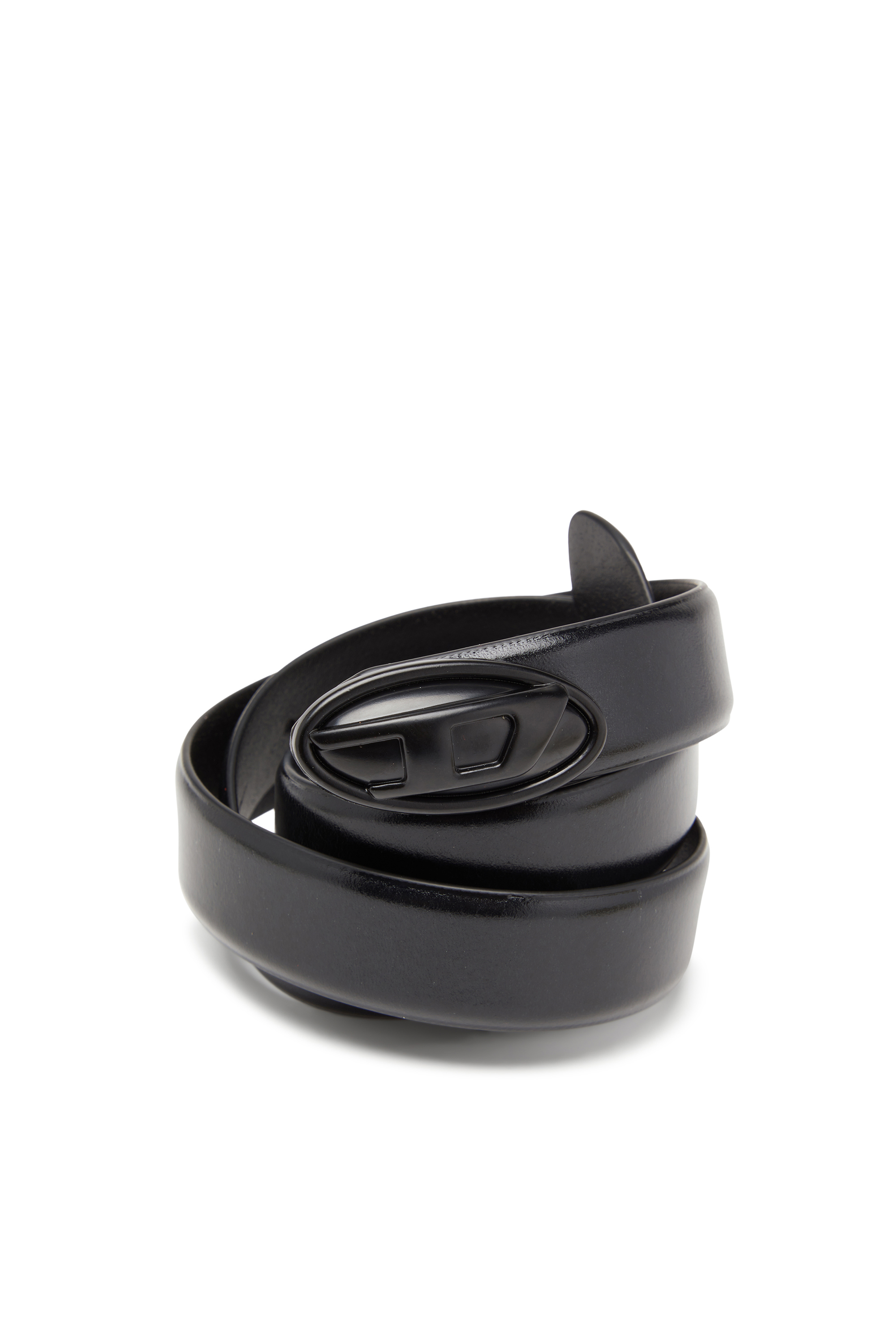 Diesel - B-DD, Cintura in pelle da 2,4 cm con fibbia Oval D Donna in Nero - 3