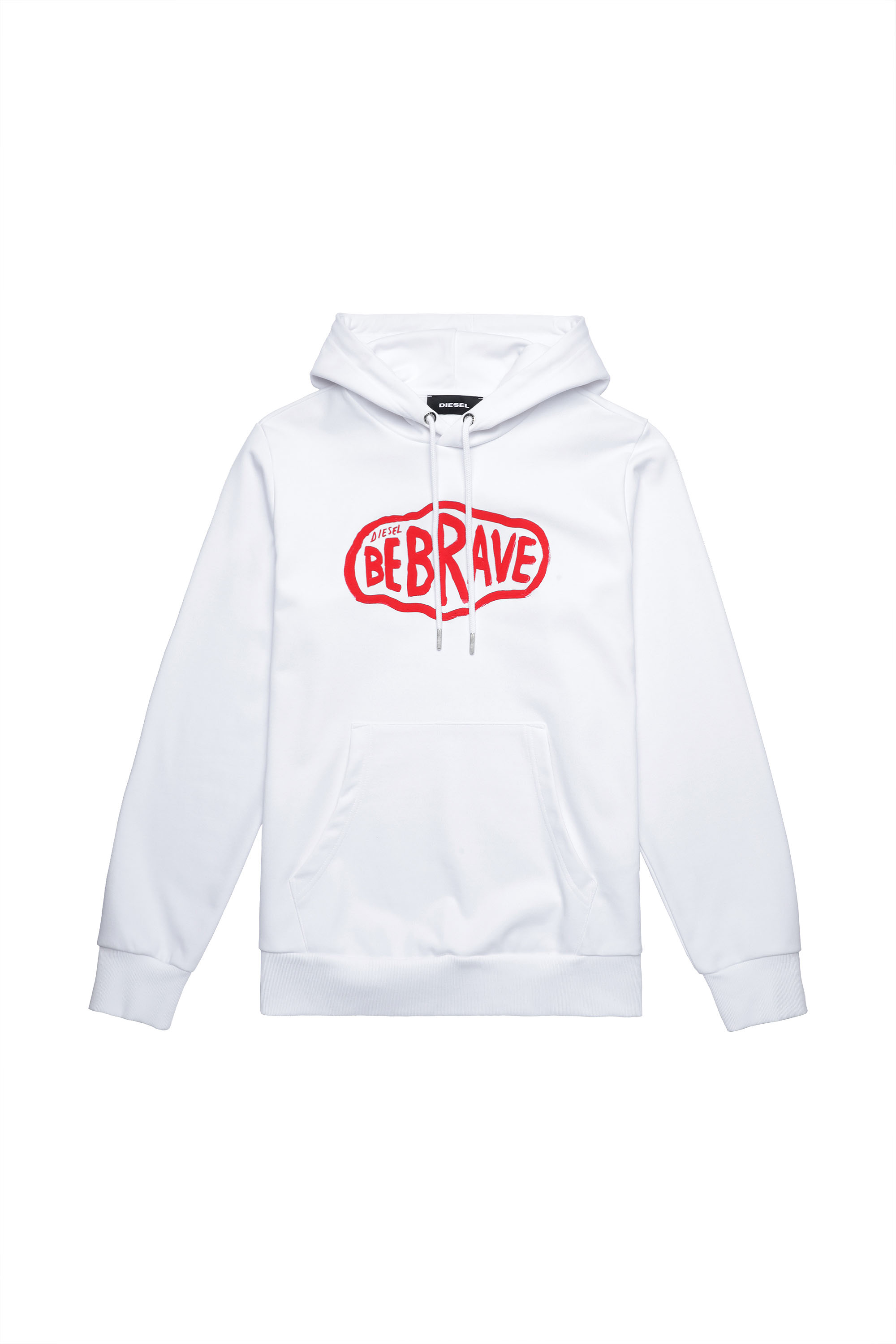 S-GIRK-HOOD-K11, Blanc - Pull Cotton