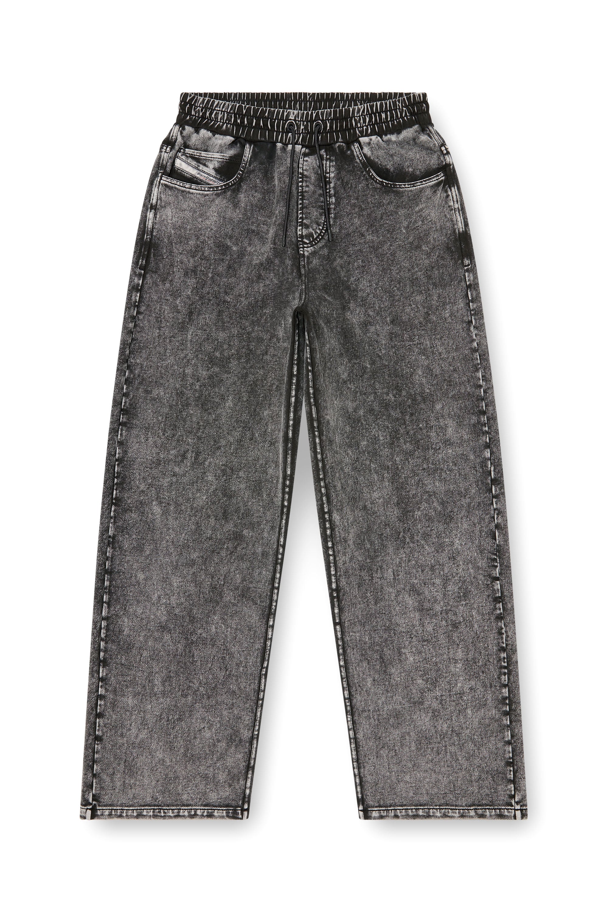 Diesel - P-STUK, Pantalon de surv&ecirc;tement effet denim Homme in Gris - 4