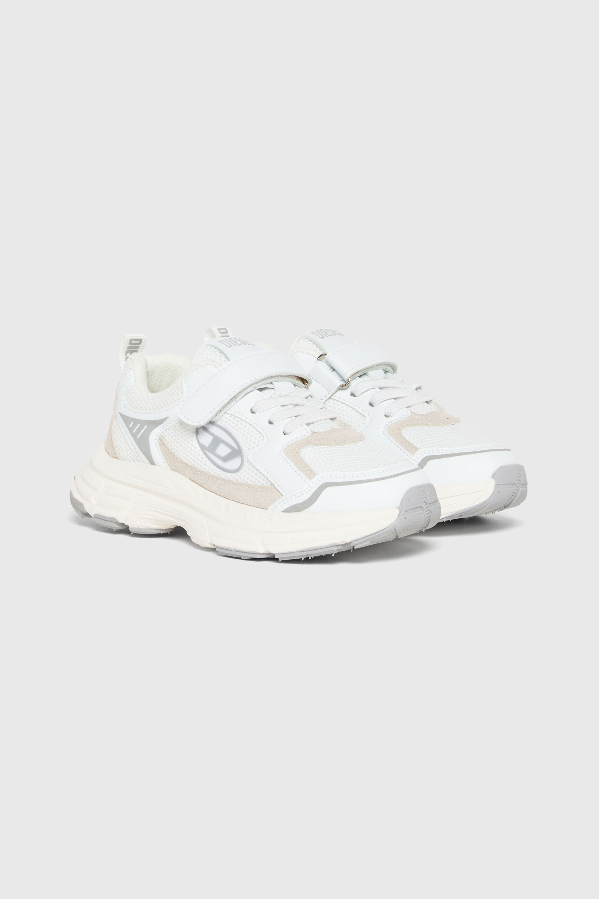 Diesel - S-RUNVINRI-VEL, S-Runvinr- Sneakers in mesh e tessuto Unisex in Bianco - 2