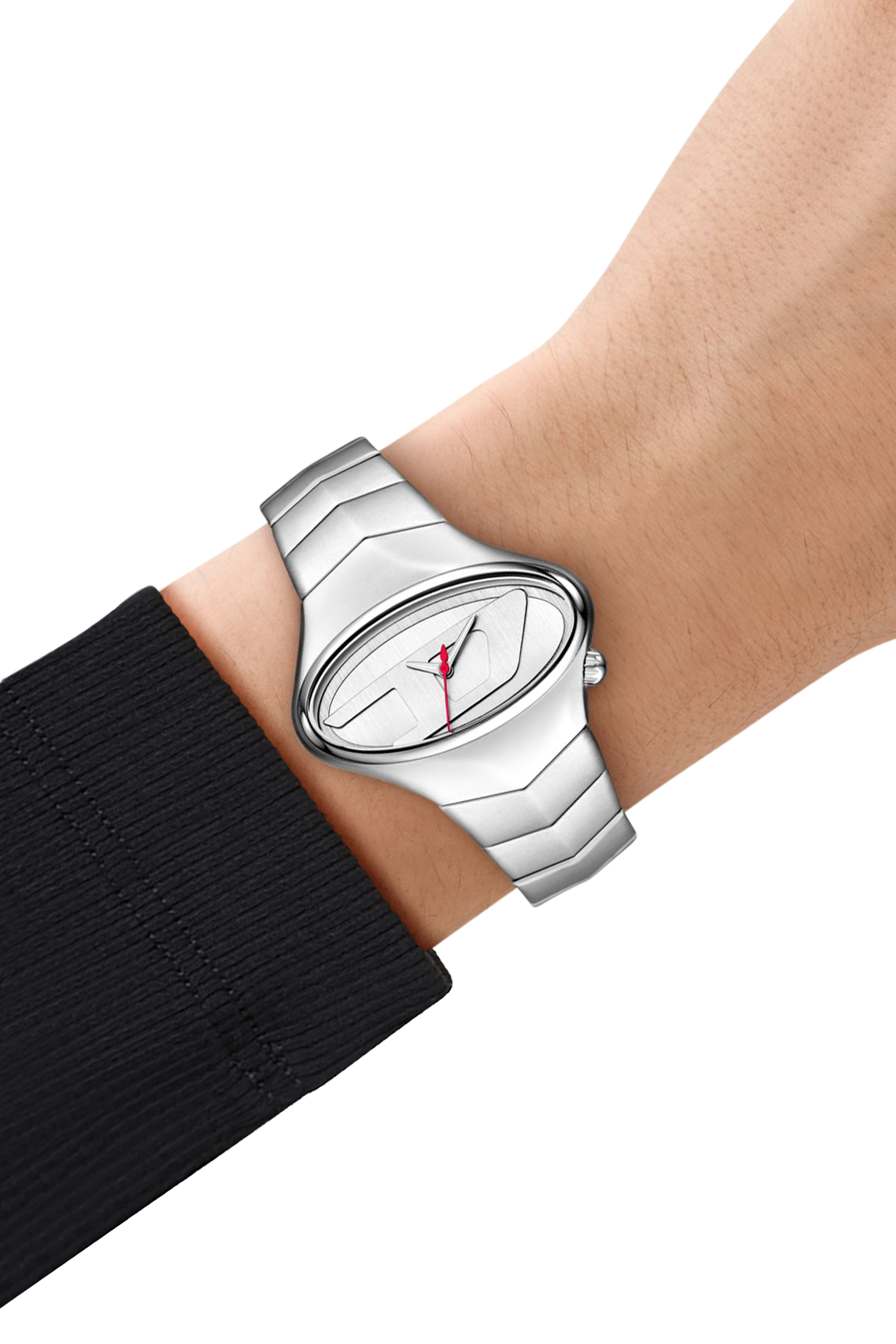 Diesel - DZ2228 WATCH, Herren D-Rush Edelstahl-Uhr in Silber - 4