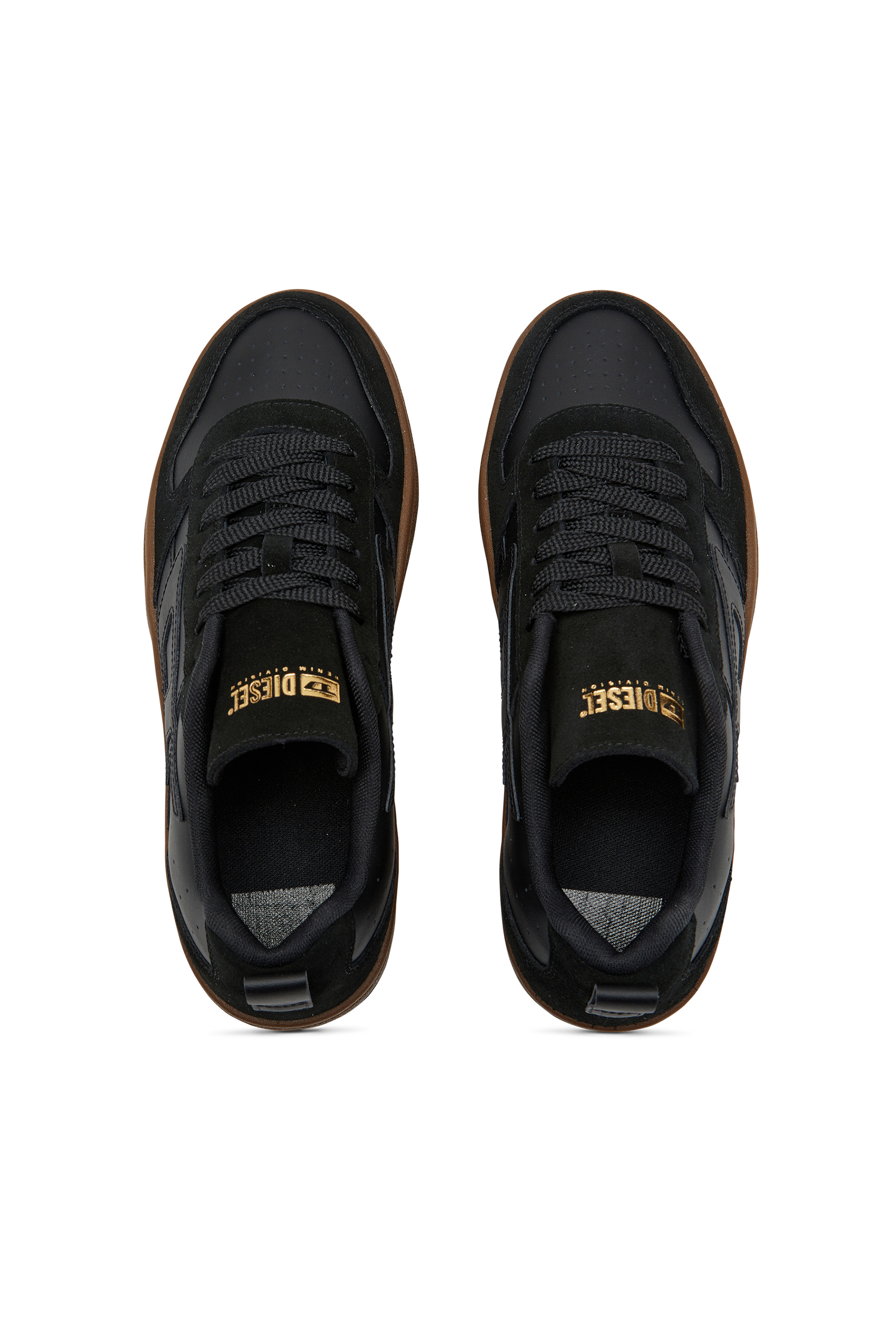 Diesel - S-UKIYO V2 LOW, S-Ukiyo-Sneaker in pelle e suede Uomo in Nero - 5