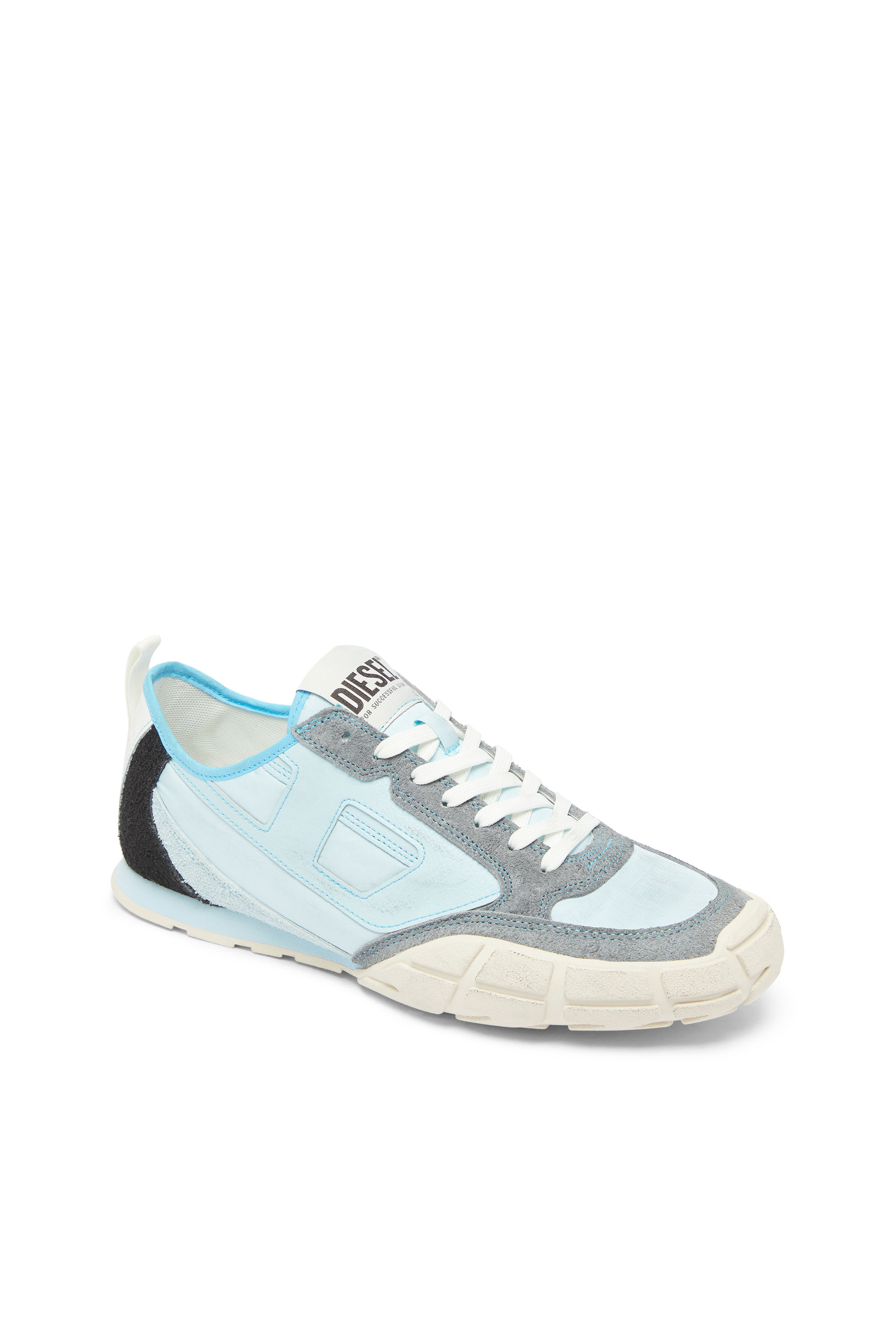 Diesel - S-PAGODHA LOW, Herren S-Pagodha &ndash; Sneakers aus Leder und Nylon in Hellblau - 6