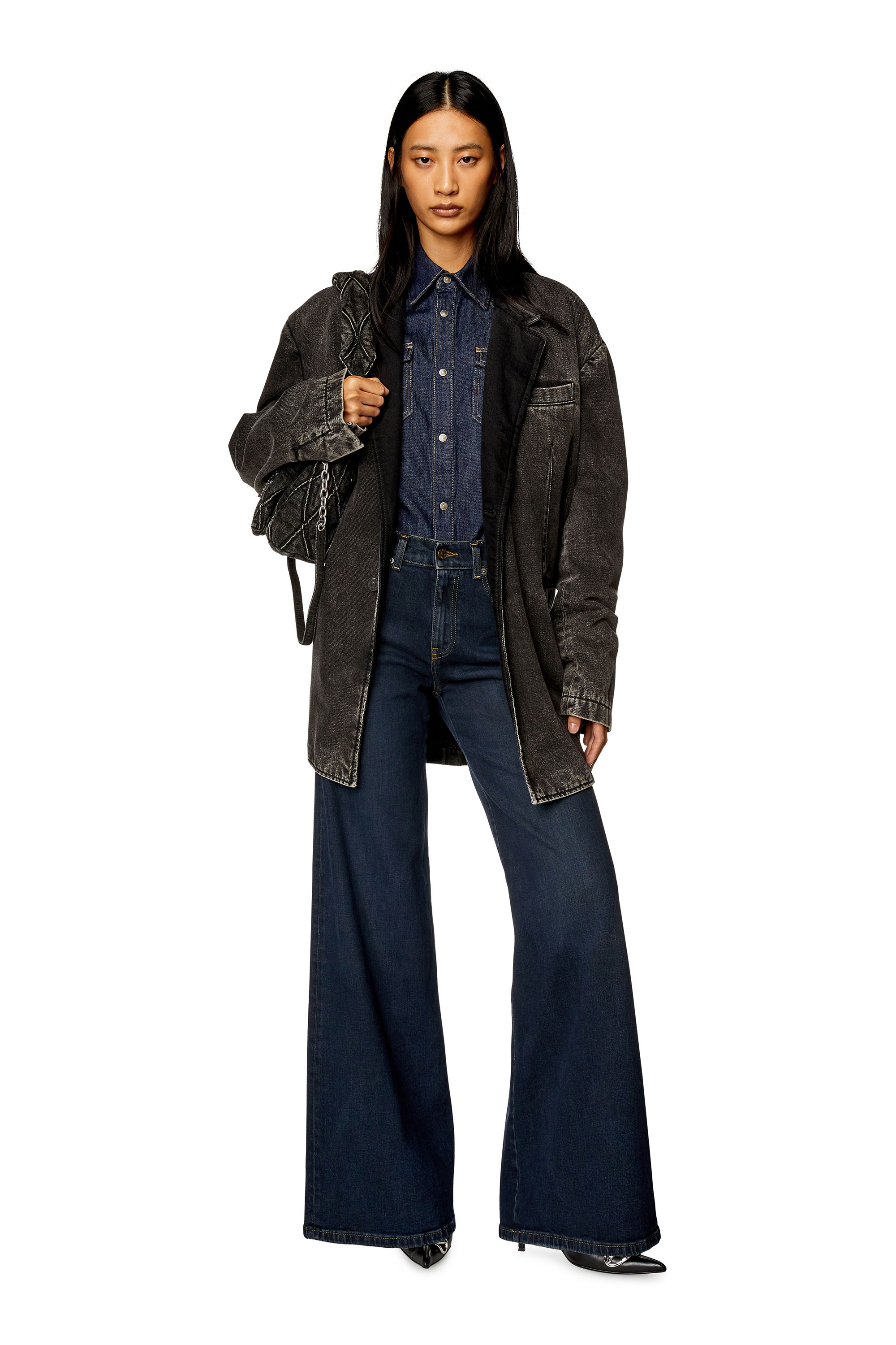 Diesel - Bootcut and Flare Jeans 1978 D-Akemi 09H48, Blu Scuro - Image 1