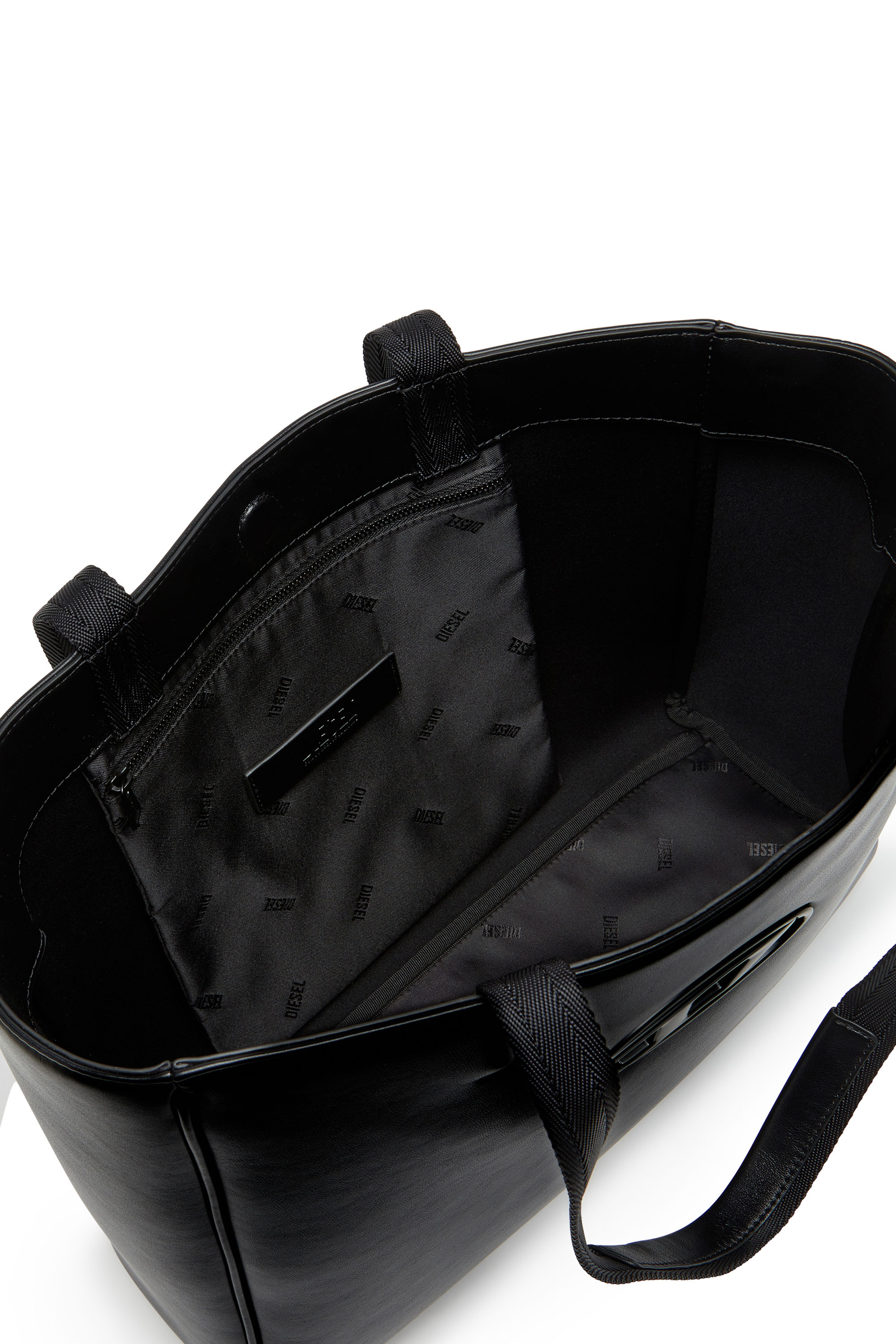 Diesel - HOLI-D SHOPPER EW, Holi-D-Shopper quadrata in neoprene doppio Unisex in Nero - 3