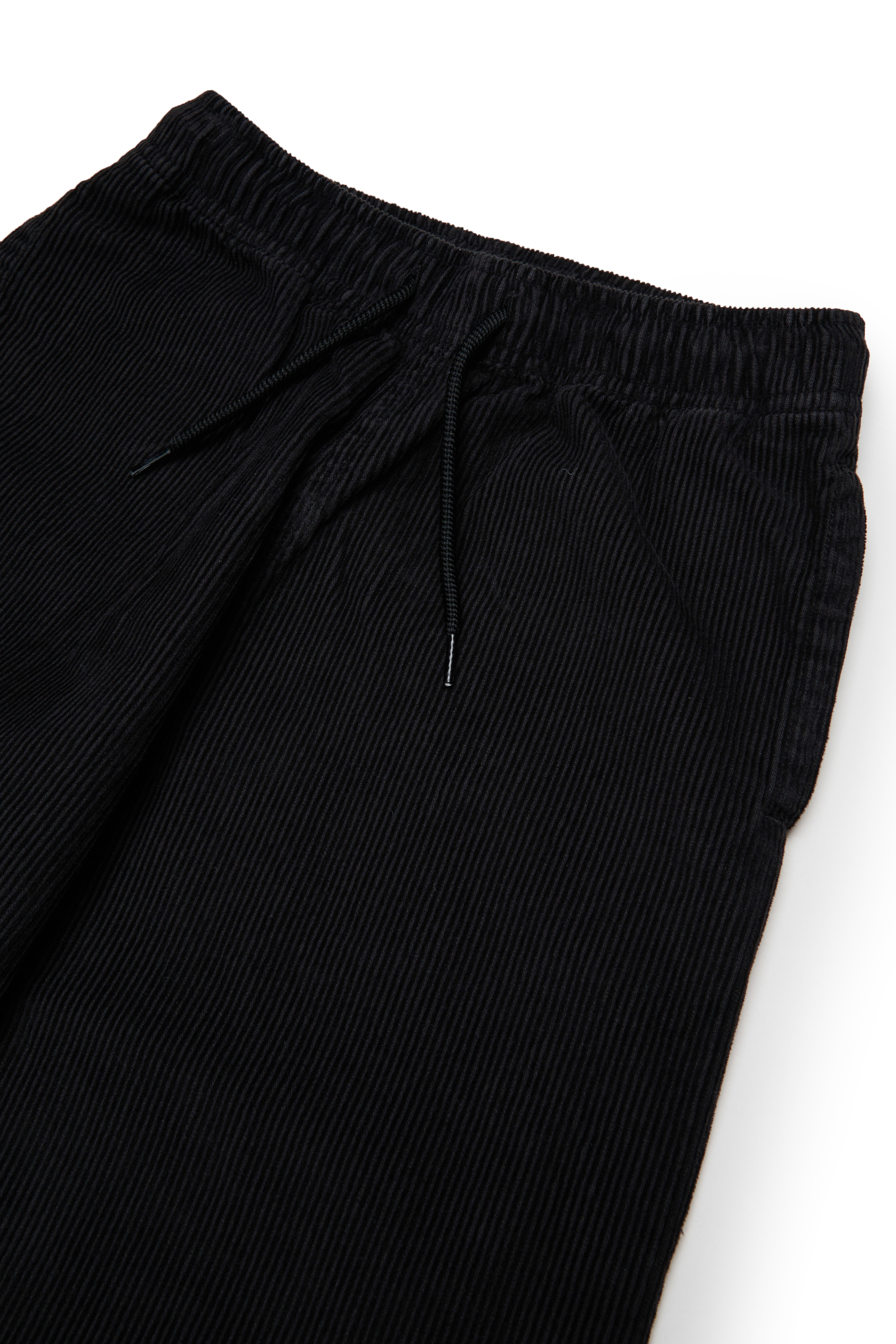 Diesel - PMILL, Pantaloni in velluto a coste con vita regolabile tramite coulisse Uomo in Nero - 3