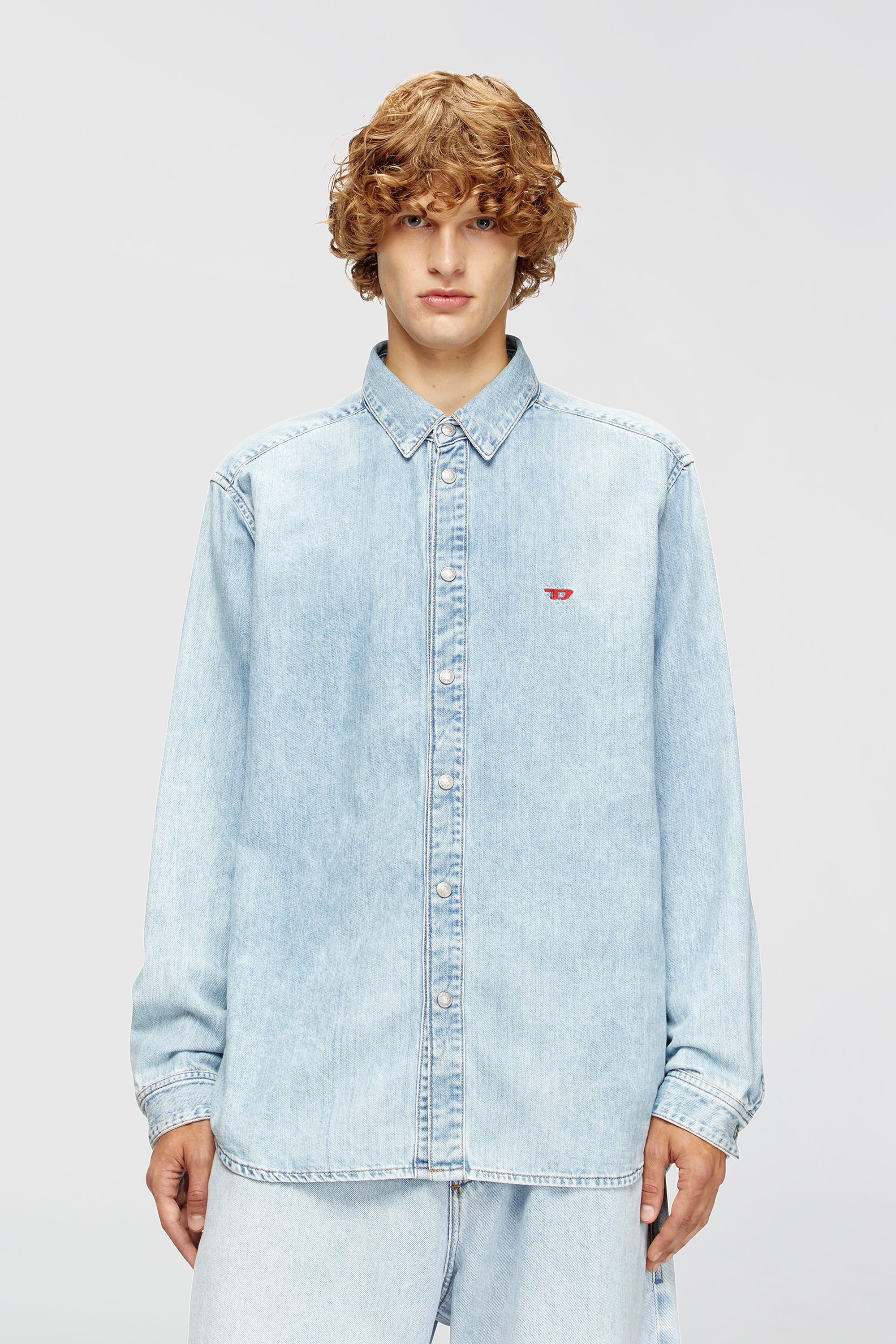 Diesel - D-SIMPLY, Camicia in denim Uomo in Blu - 1