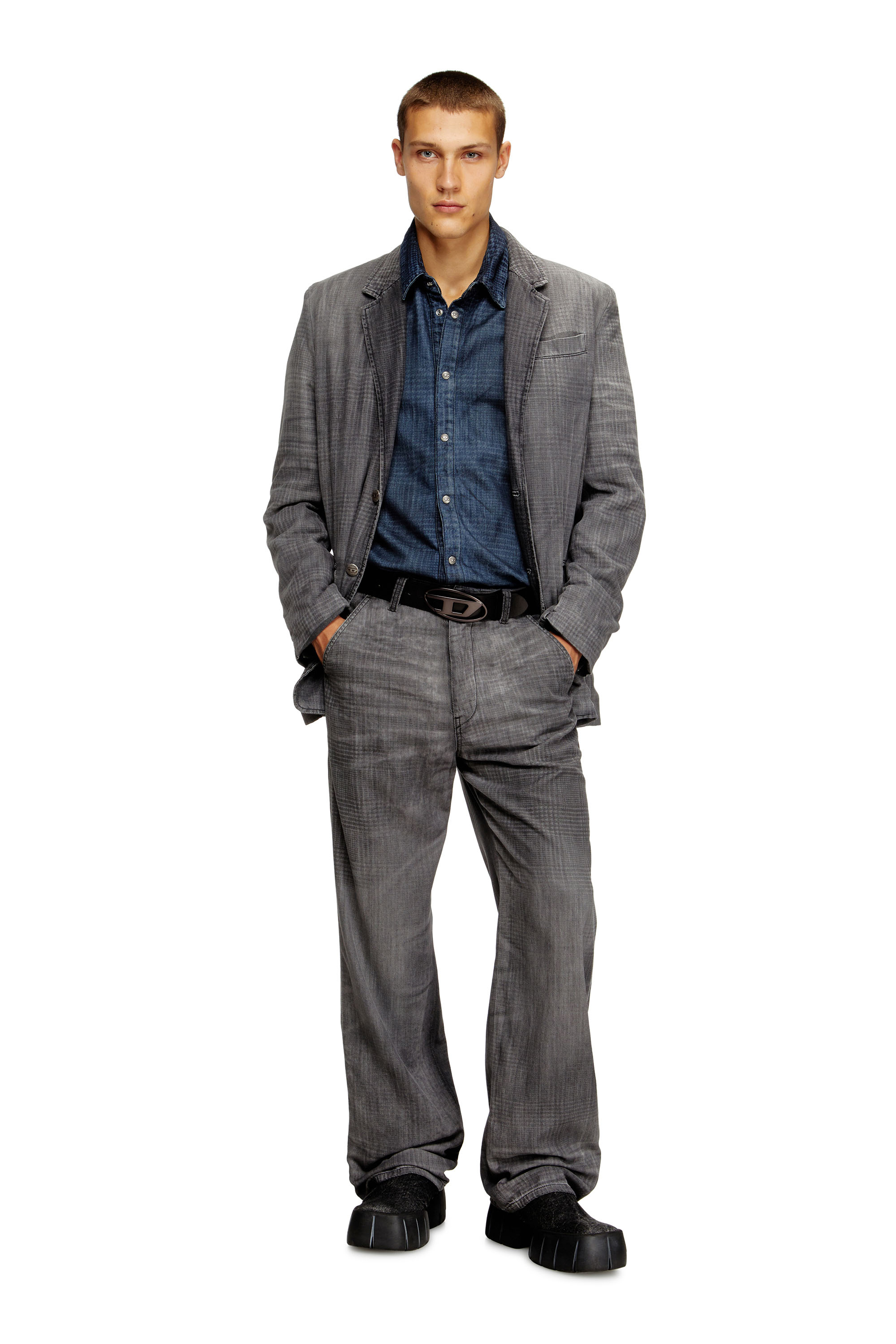 Diesel - Regular Jeans D-Phant-chino 068UJ Mixte, Gris - Image 2