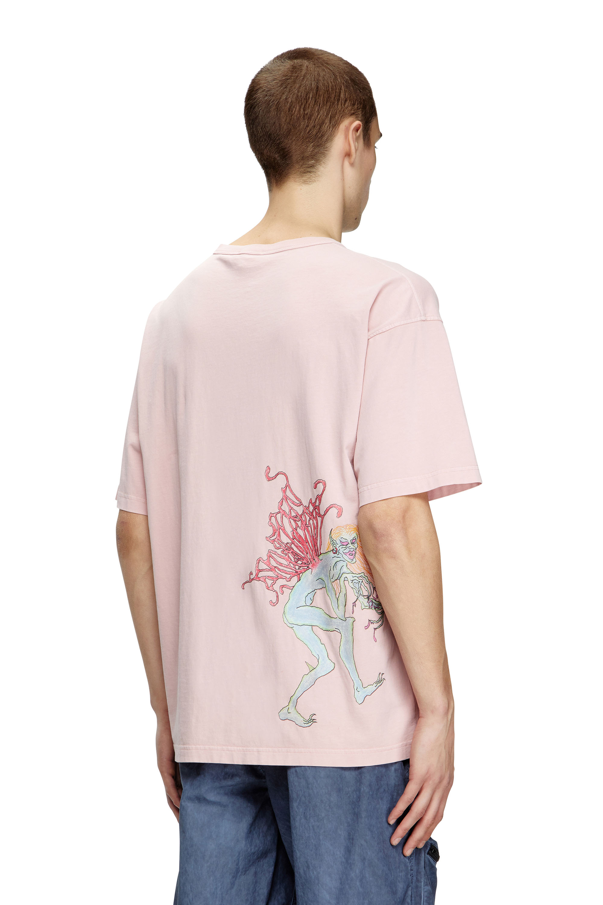 Diesel - T-BOXT-R28, T-shirt con grafiche tattoo Uomo in Rosa - 4