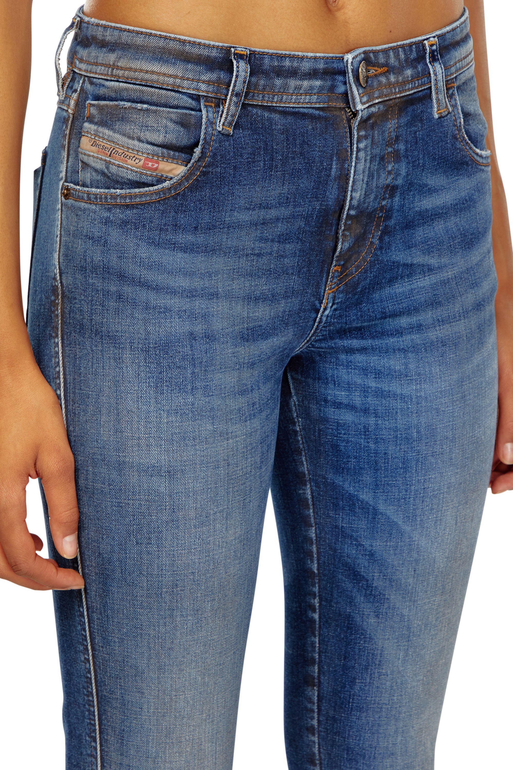 Diesel - Femme Skinny Jeans 2015 Babhila 09J32, Bleu Foncé - Image 4