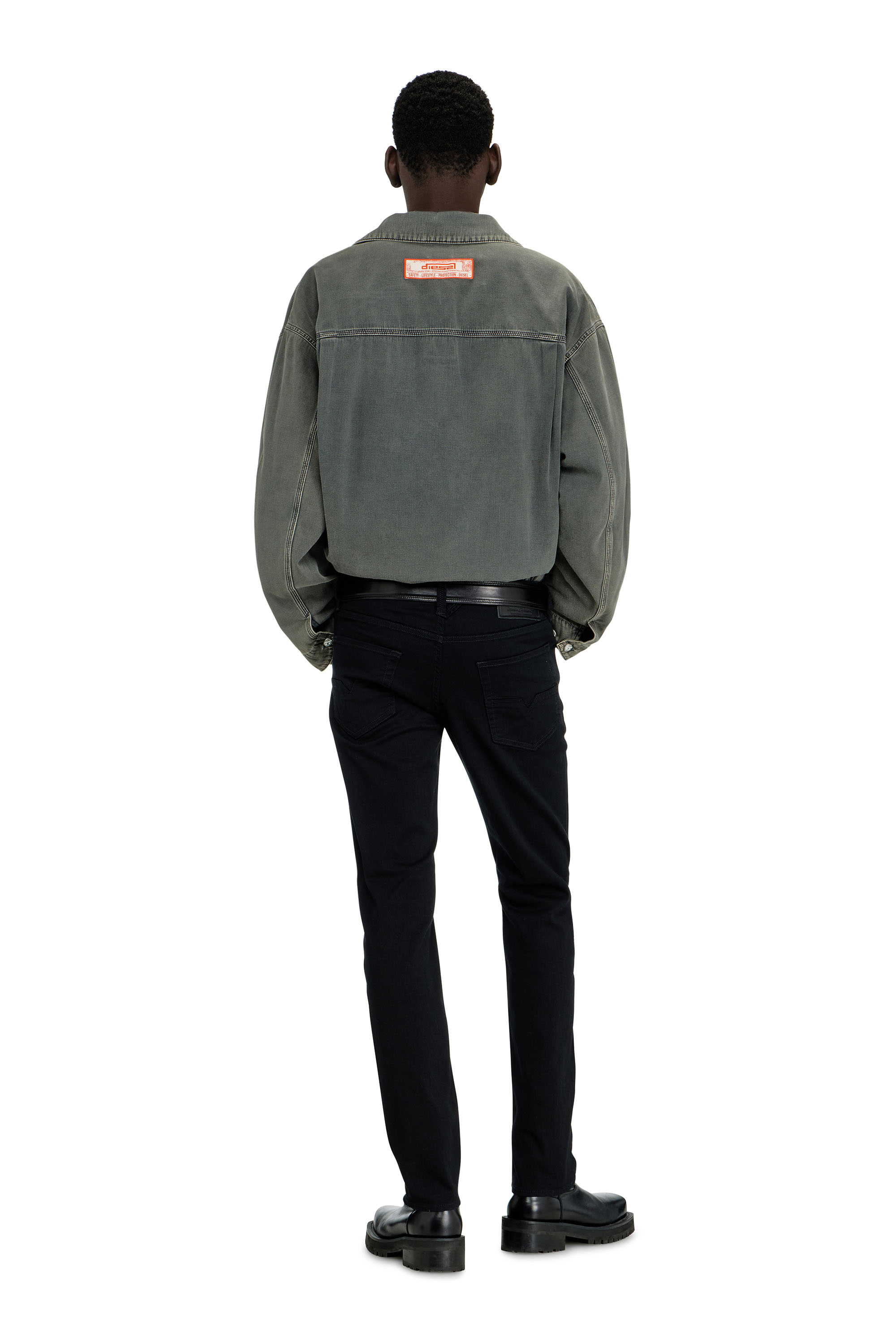 Diesel - Regular Jeans 1986 Larkee-Beex 0688H Homme, Noir/Gris fonc&eacute; - Image 4