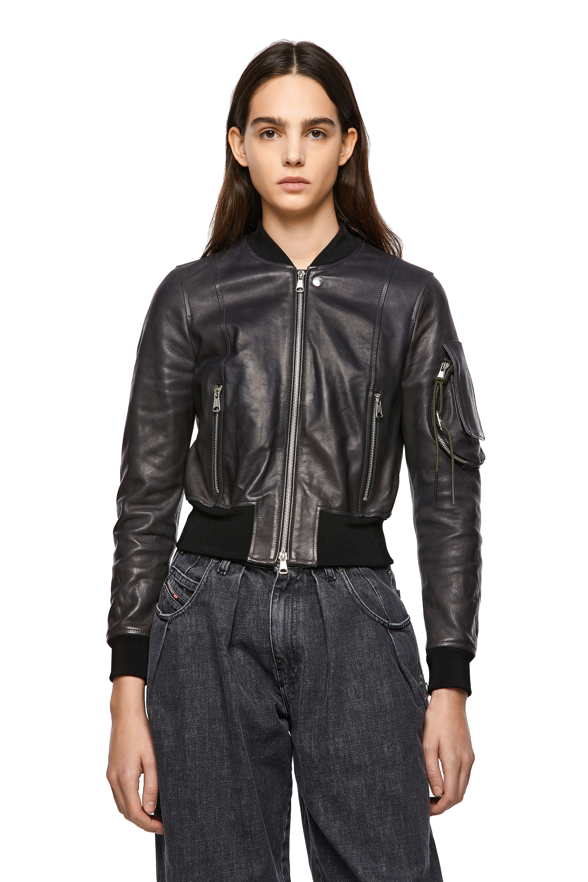 L-ELIA, Noir - Vestes de cuir