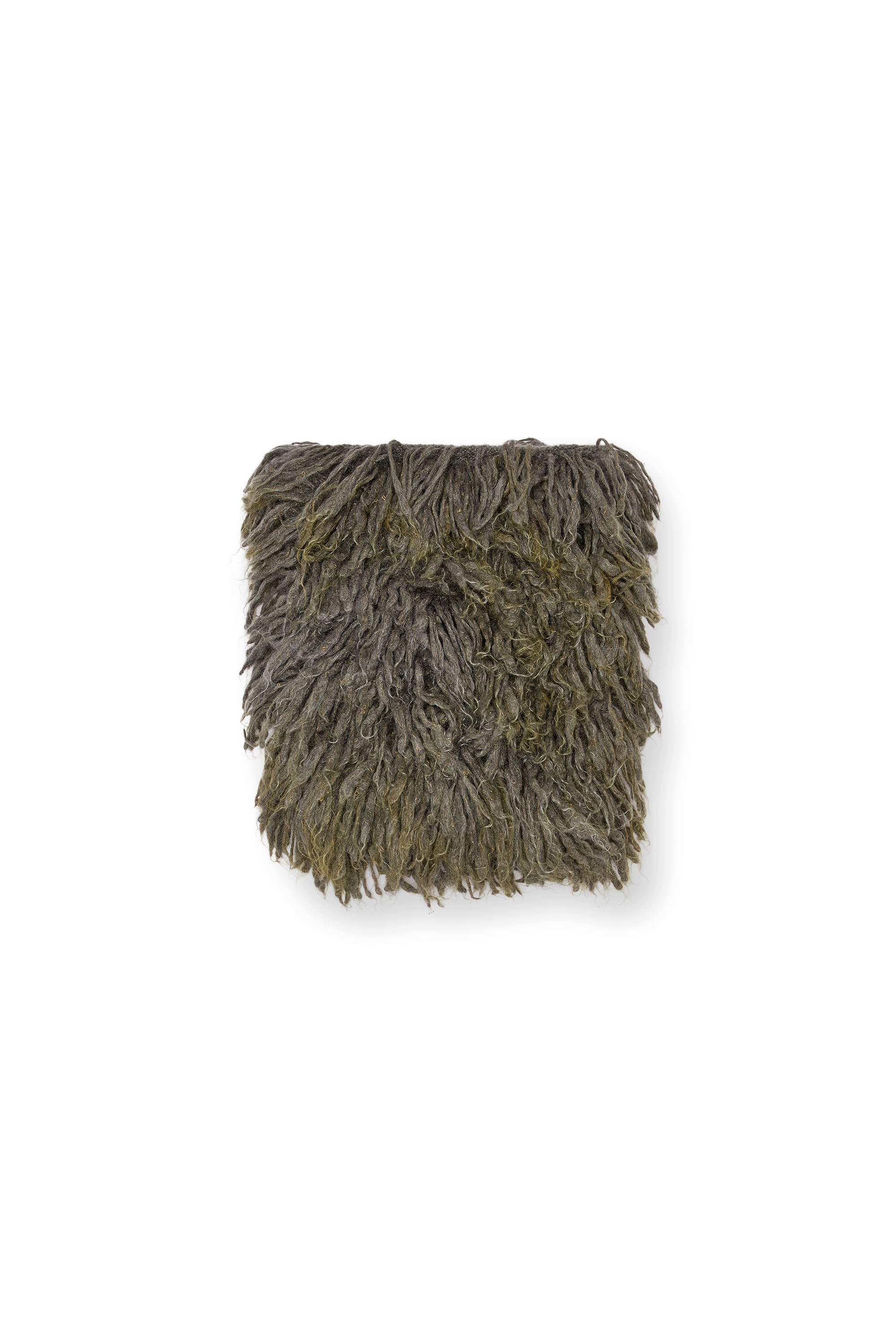 Diesel - K-WALT, Snood in misto mohair a pelo lungo Unisex in Verde - 1