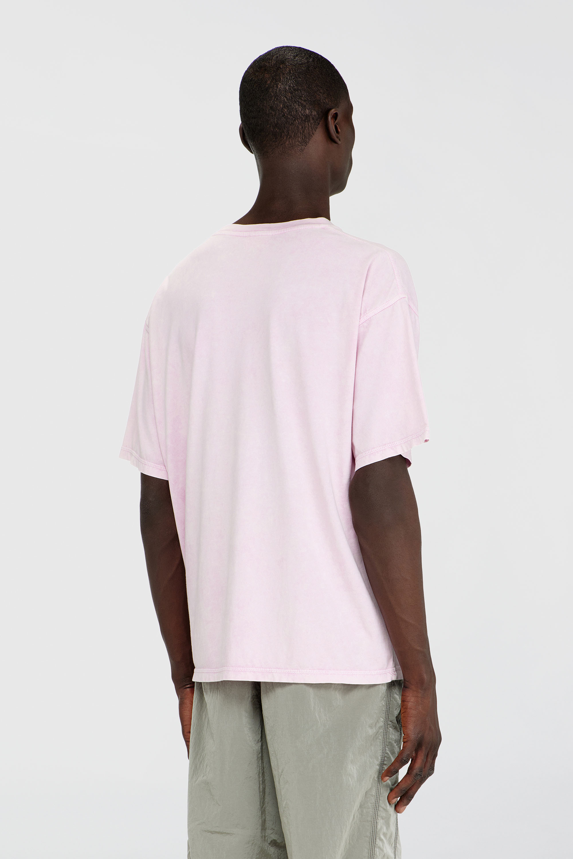 Diesel - T-BOXT-AA14, T-shirt en coton avec effet trait&eacute; Homme in Rose - 4