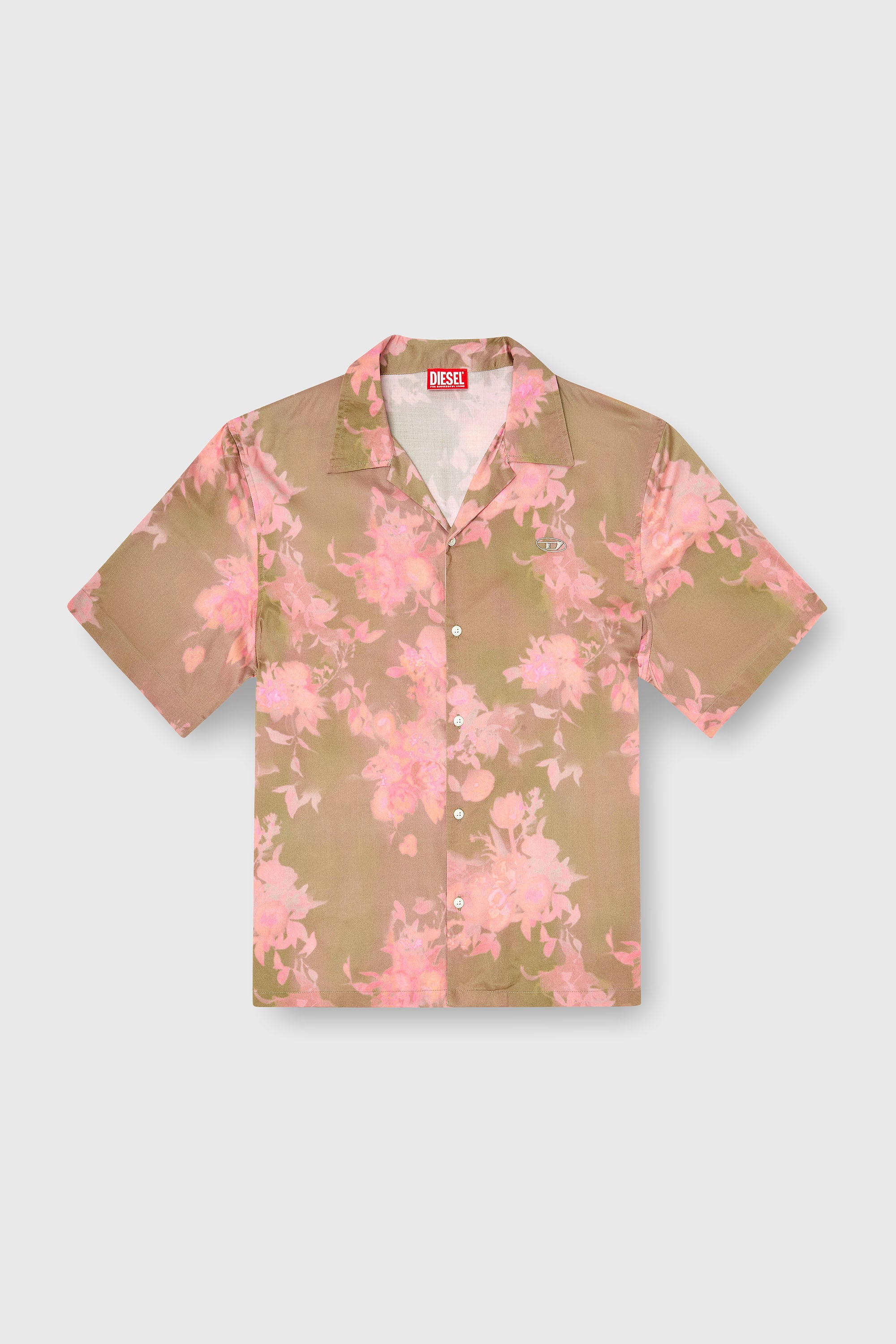 Diesel - S-BRAD-QMCE, Camicia in lyocell con stampa floreale all-over Uomo in Multicolor - 2