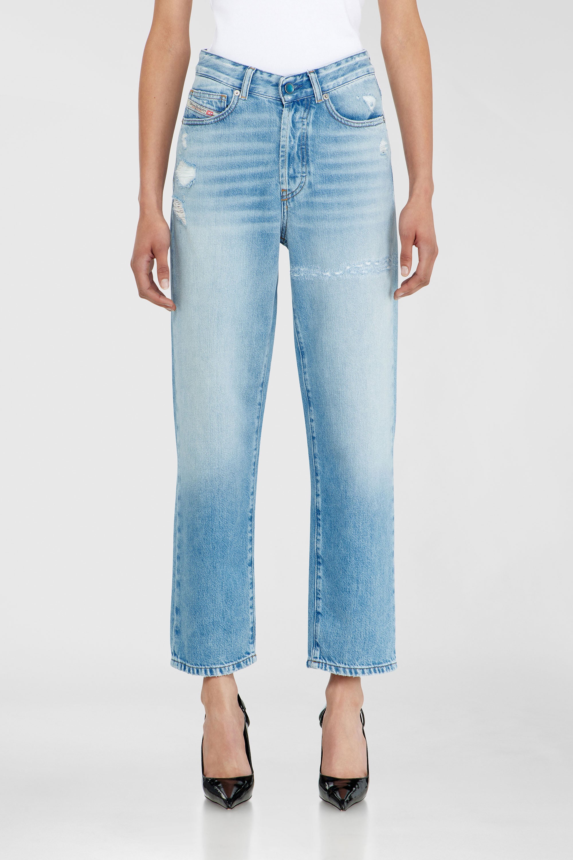 Diesel - Regular Jeans 1981 D-Went 09P49 Donna, Blu Chiaro - Image 4