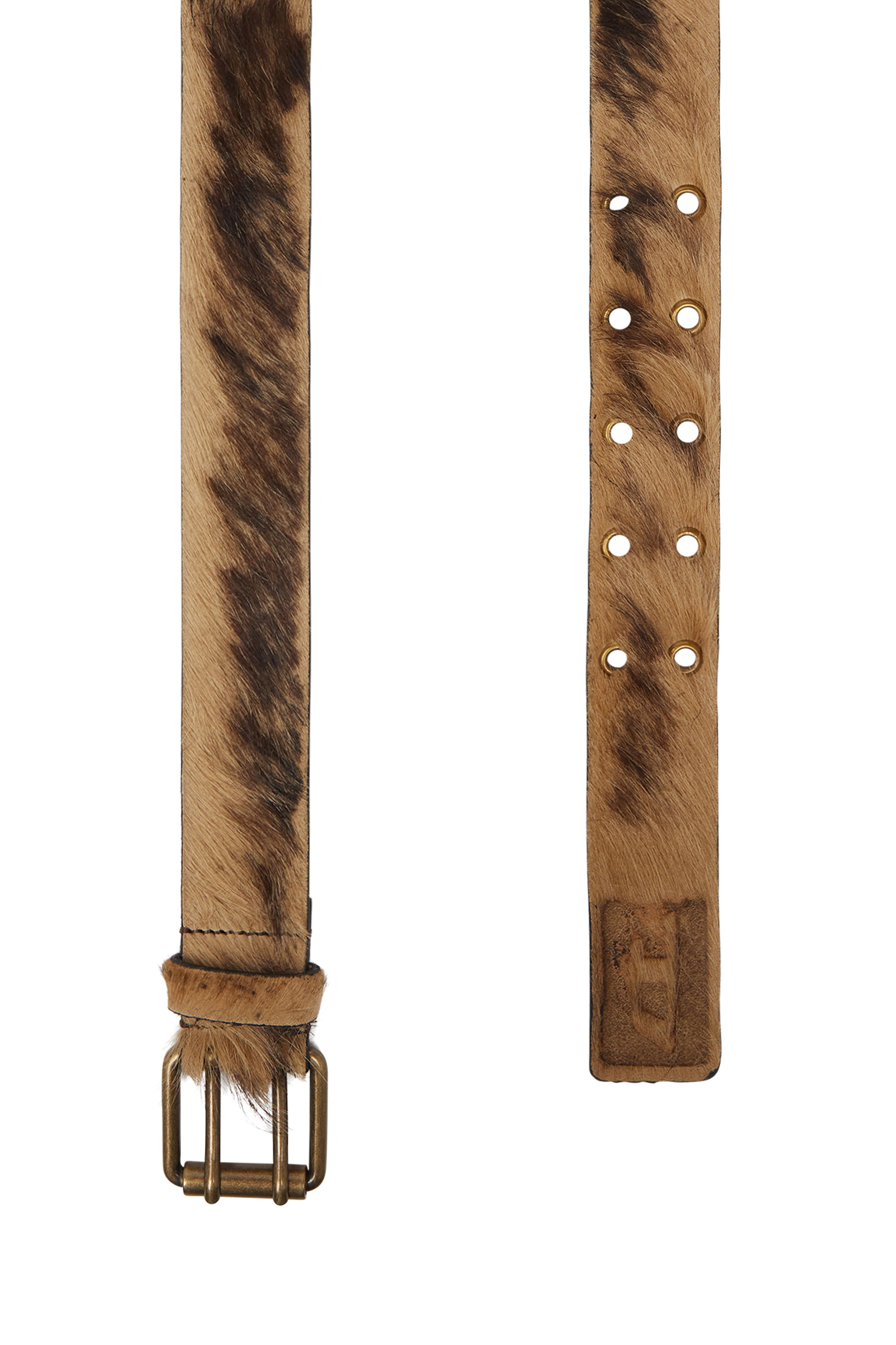 Diesel - B-FLAG-D, Cintura 4cm in cavallino Unisex in Marrone - 2