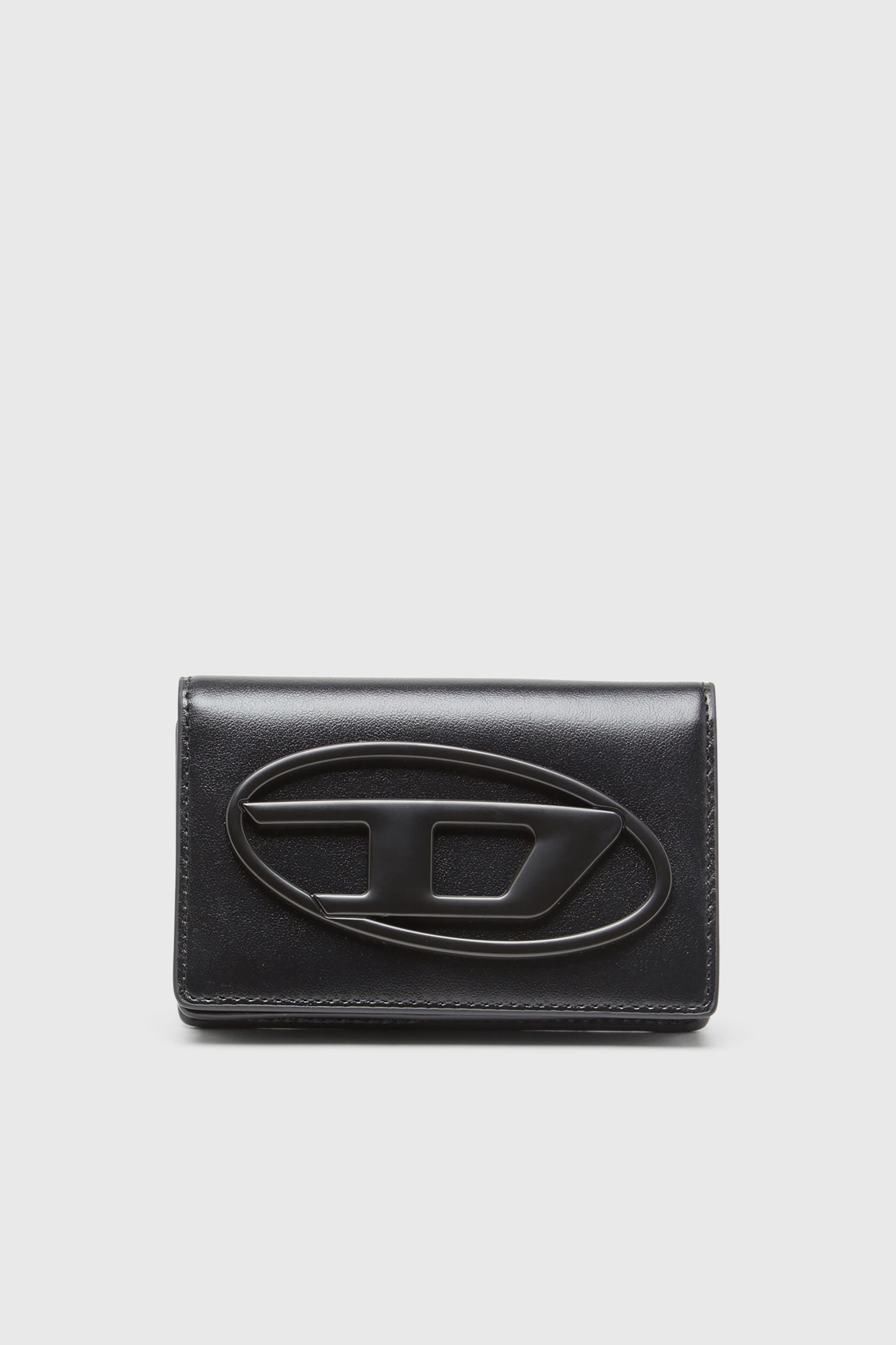 Diesel - HOLI-D CARD HOLDER IV, Portacarte compatto in pelle Uomo in Nero - 1