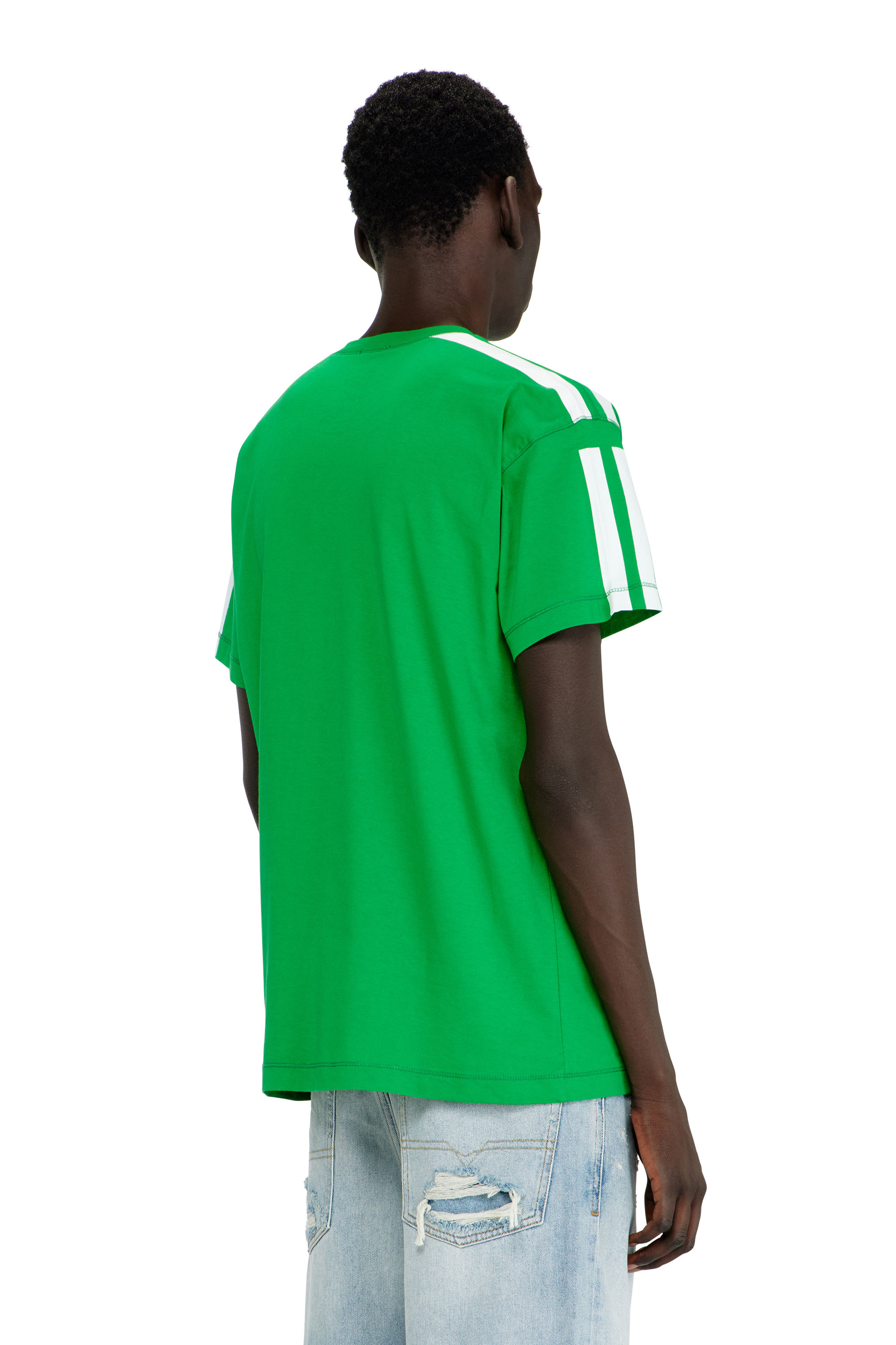 Diesel - T-NORM-V12, T-shirt en coton avec imprim&eacute;s graphiques contrast&eacute;s Homme in ToBeDefined - 3