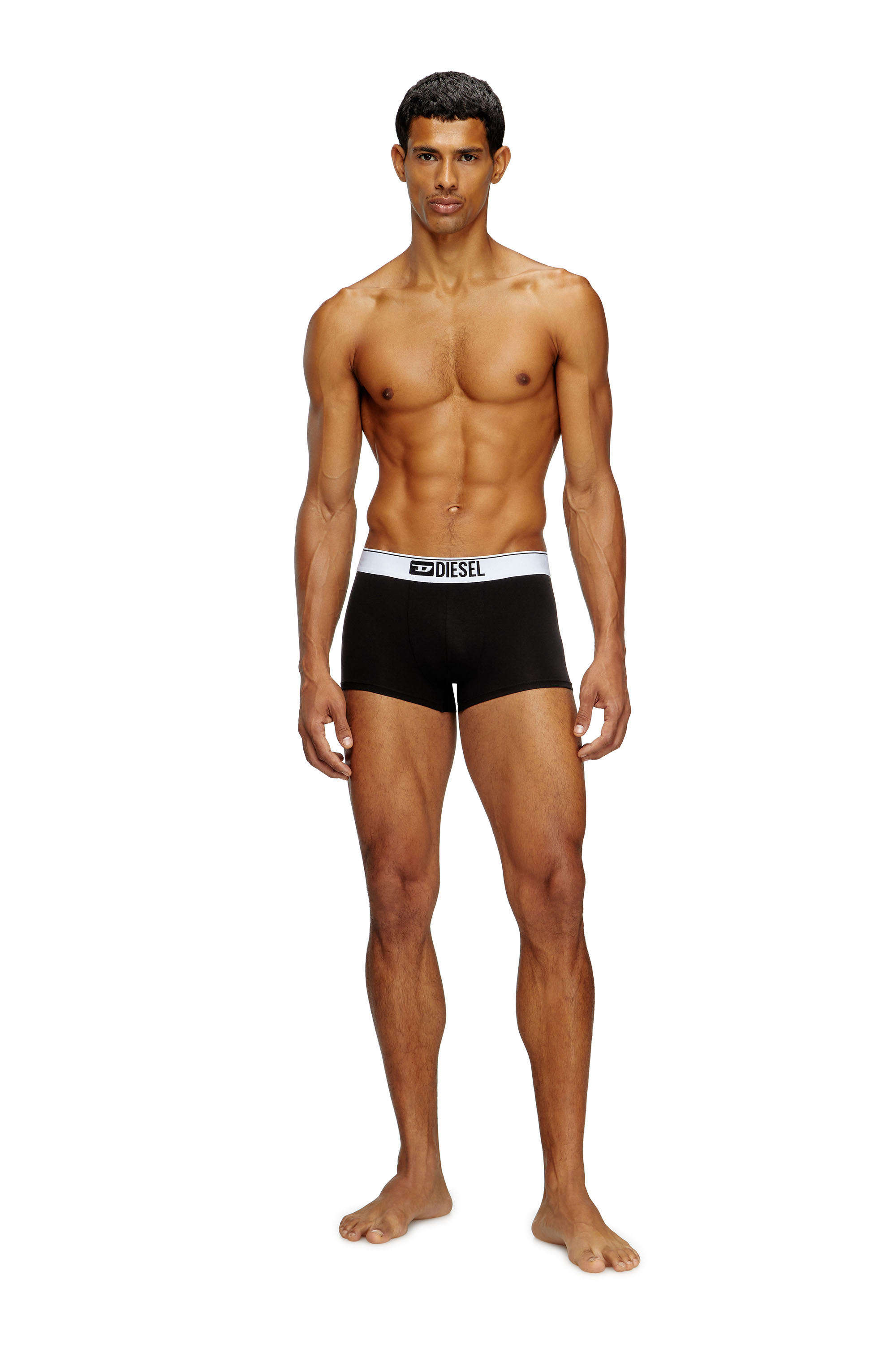 Diesel - UMBX-DAMIENTHREEPACK, Herren Einfarbige Retropants im Dreierpack in Schwarz/Weiss - 1