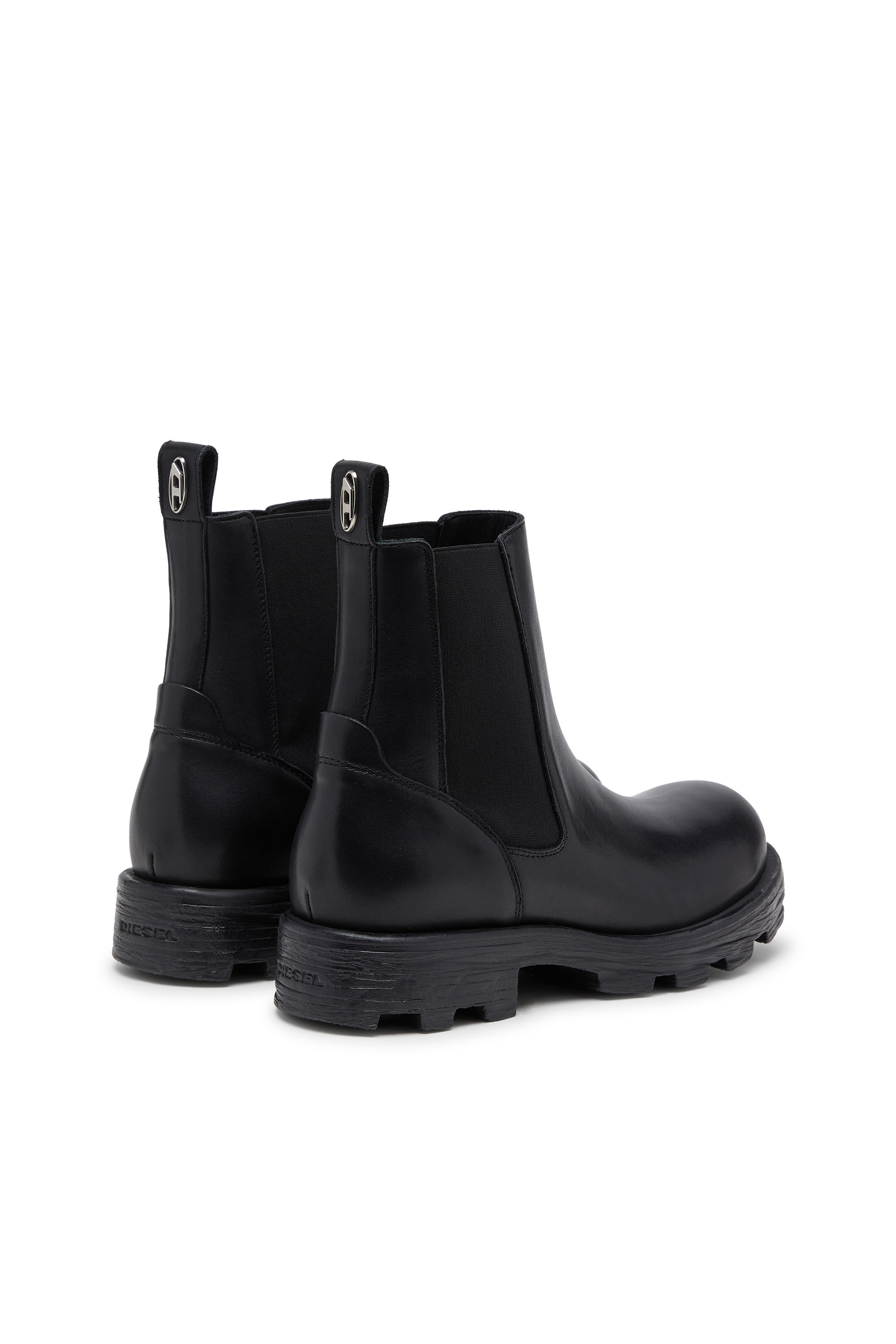 Diesel - D-HAMMER CH, D-Hammer-Chelsea boot in pelle Uomo in Nero - 3