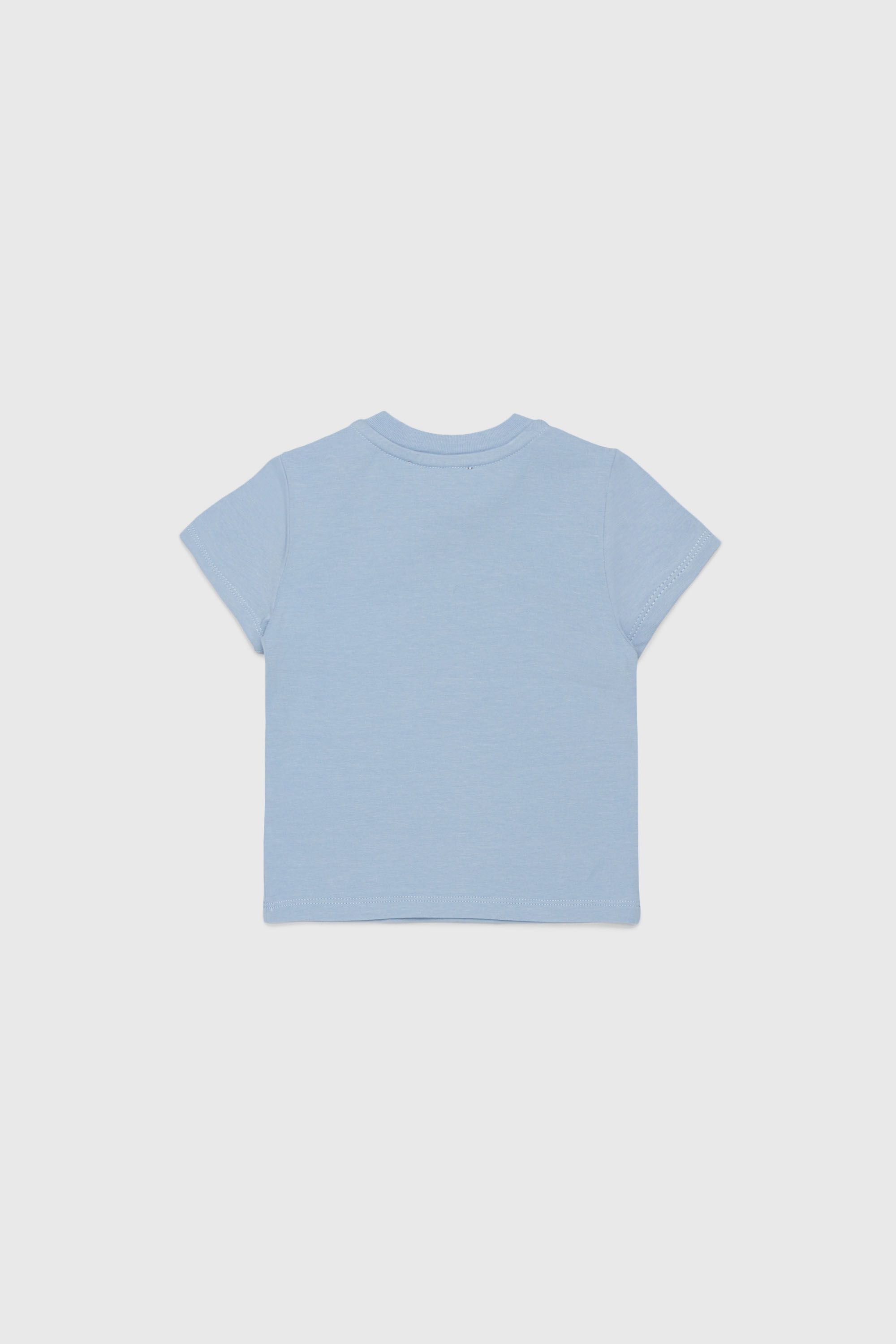 Diesel - TFUMCB, T-shirt en coton stretch avec logo starburst imprim&eacute; Femme in Bleu - 2