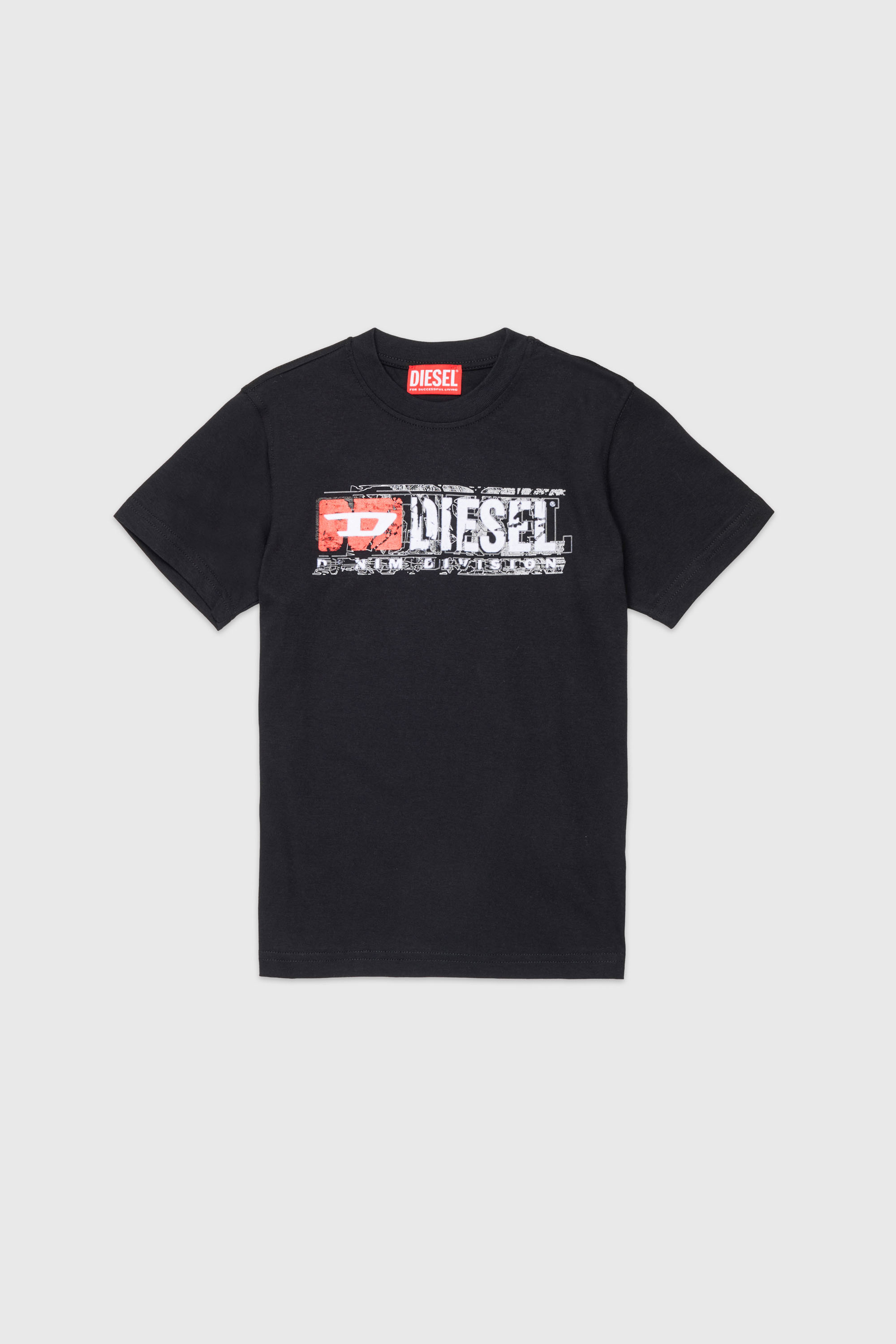 Diesel - TLOMIX, T-shirt con stampa logo distressed Uomo in ToBeDefined - 1