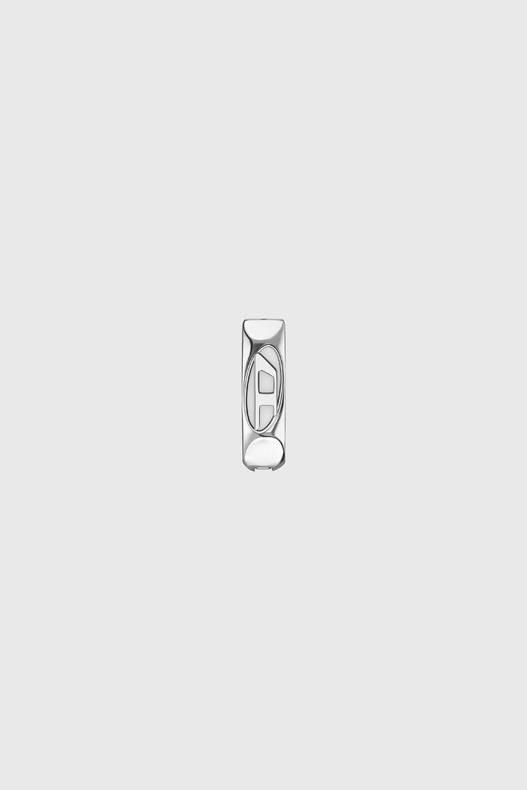 Diesel - DX1692040 JEWELLERY, Cr&eacute;ole en acier inoxydable &agrave; simple anneau Mixte in Gris argent&eacute; - 1