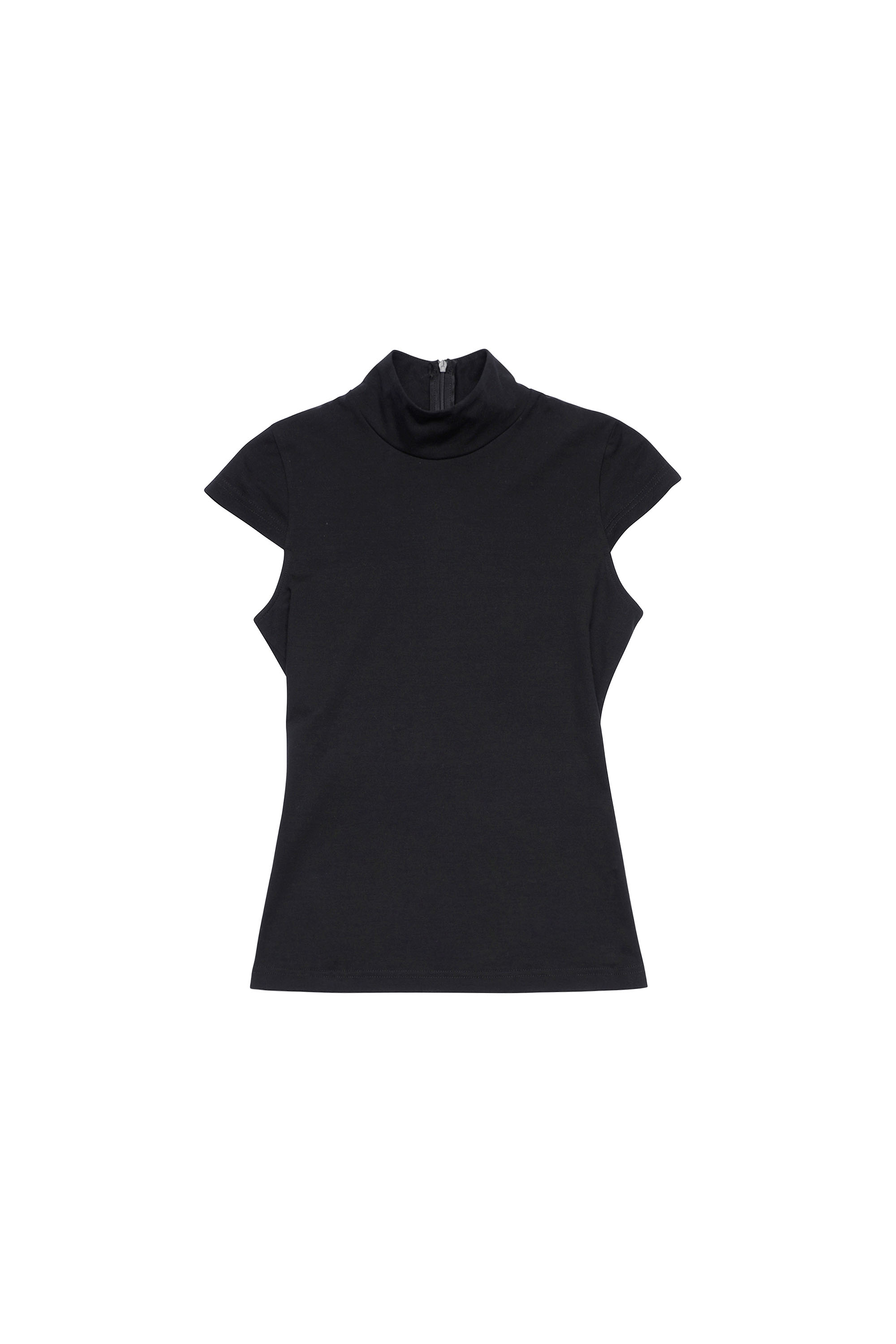 T-SKICUP-MOCK, Black - Tops