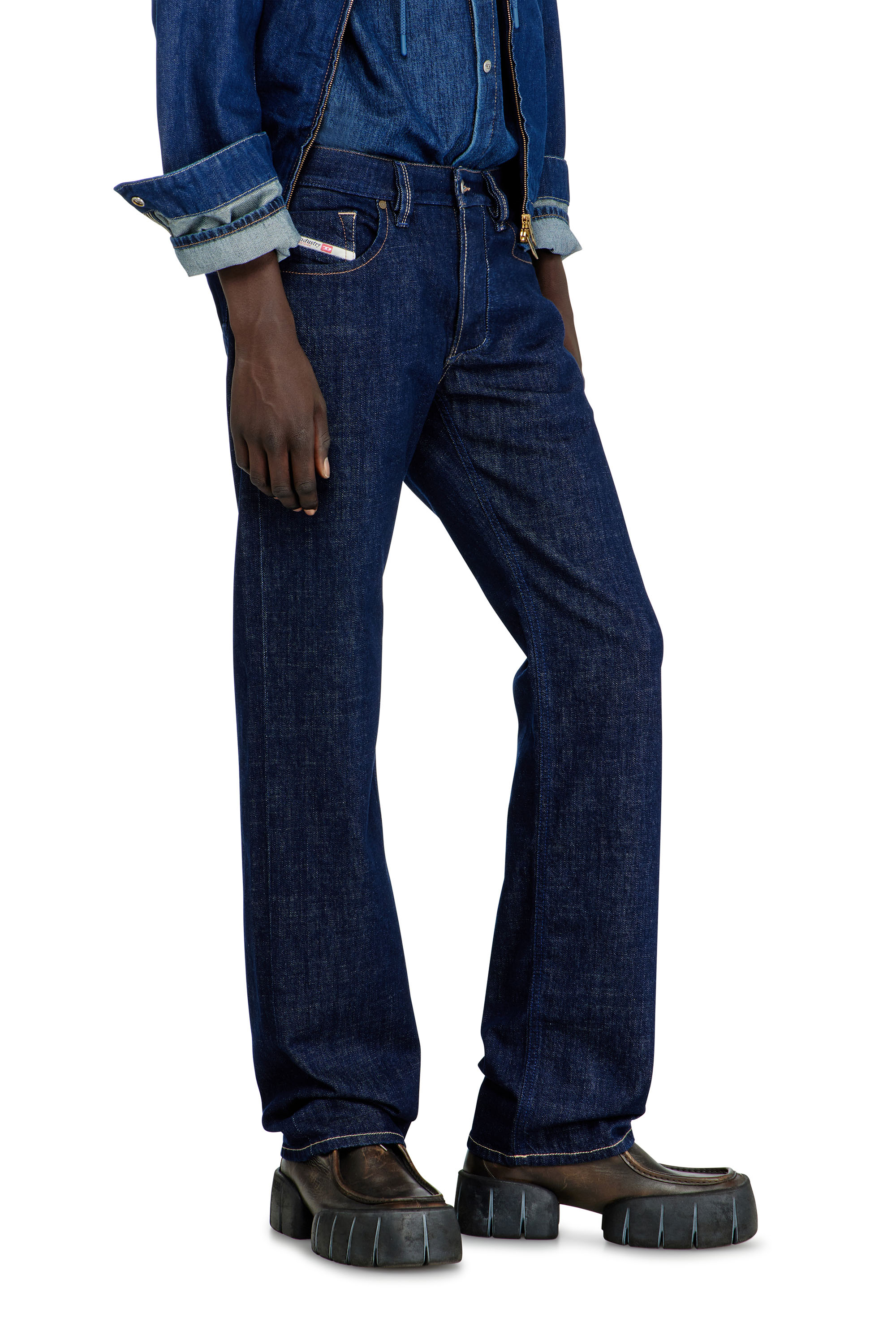 Diesel - Regular Jeans 1985 Larkee 007EQ Homme, Bleu Fonc&eacute; - Image 7
