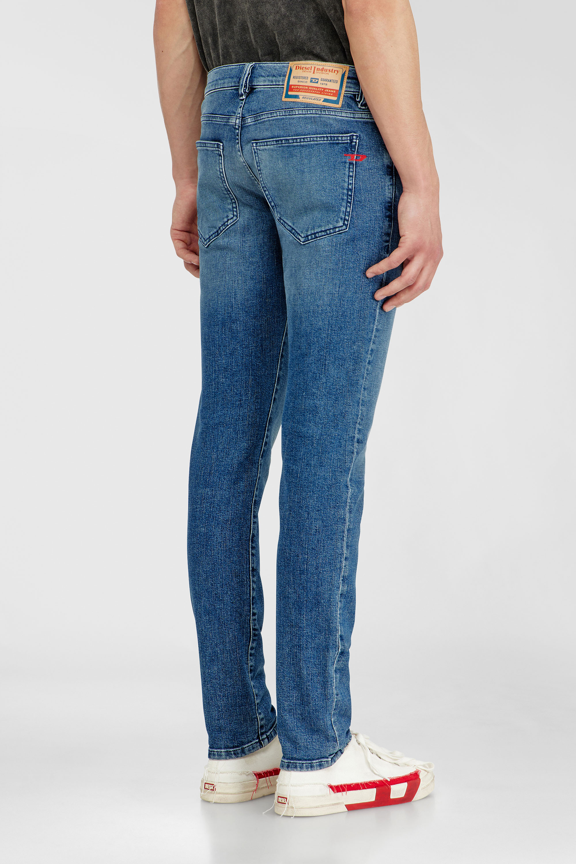 Diesel - Slim Jeans 2019 D-Strukt 0HDBK Homme, Bleu moyen - Image 5