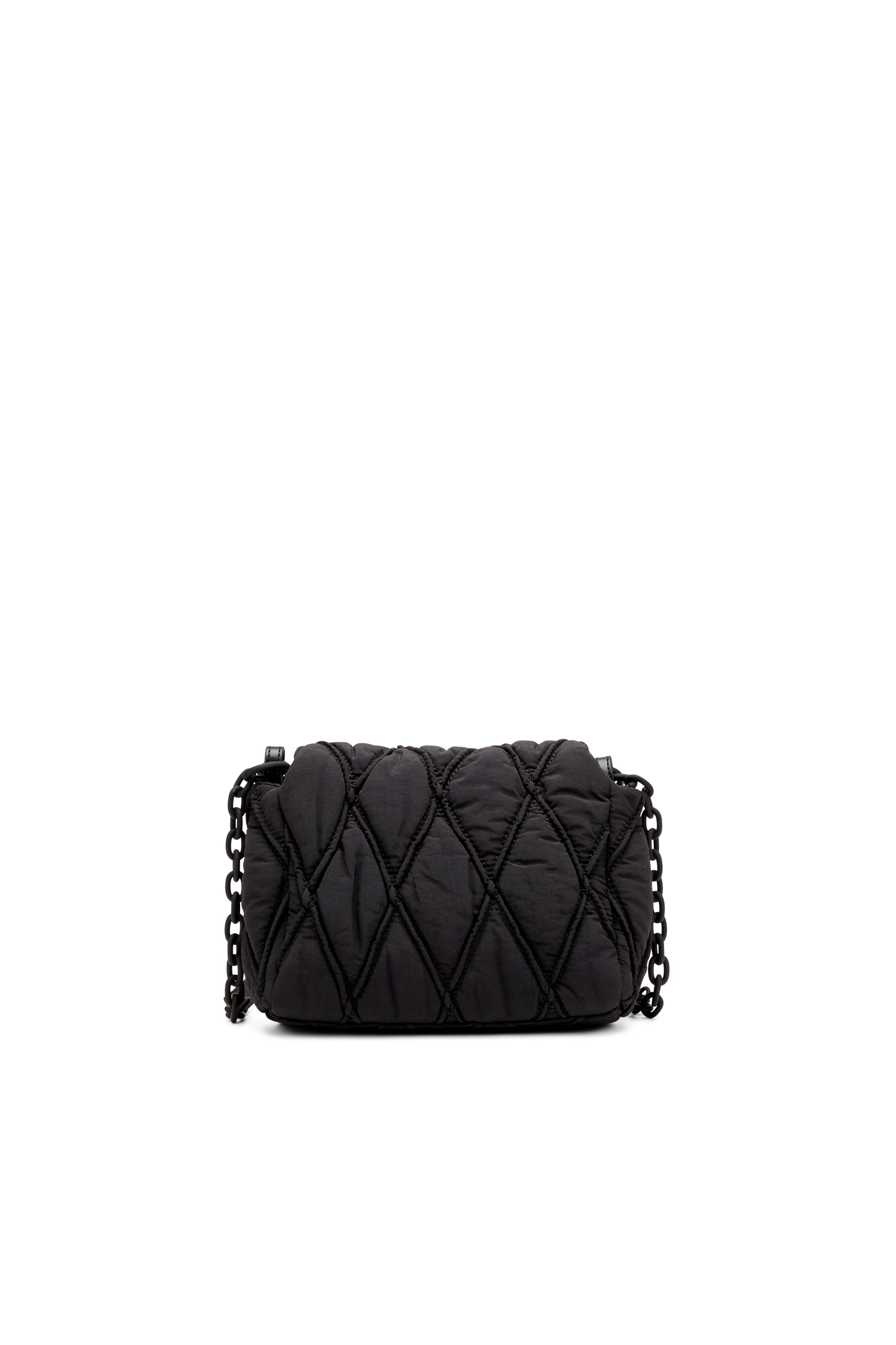 Diesel - CHARM-D SHOULDER S, Damen Charm-D S-Kleine Schultertasche aus gestepptem Nylon in Schwarz - 2