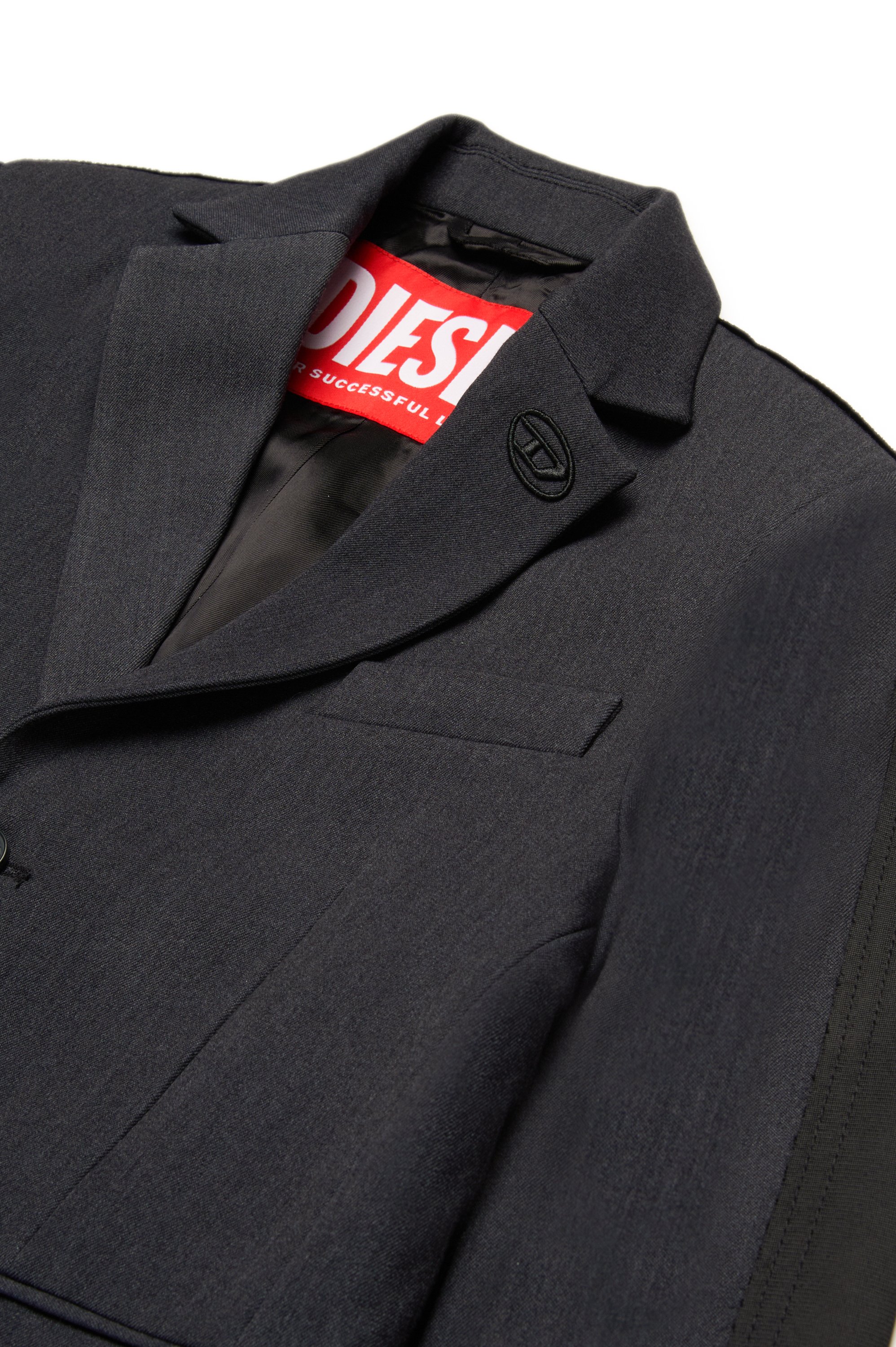 Diesel - JWIRE, Veste de costume avec mélange de matières Homme in Noir - 3