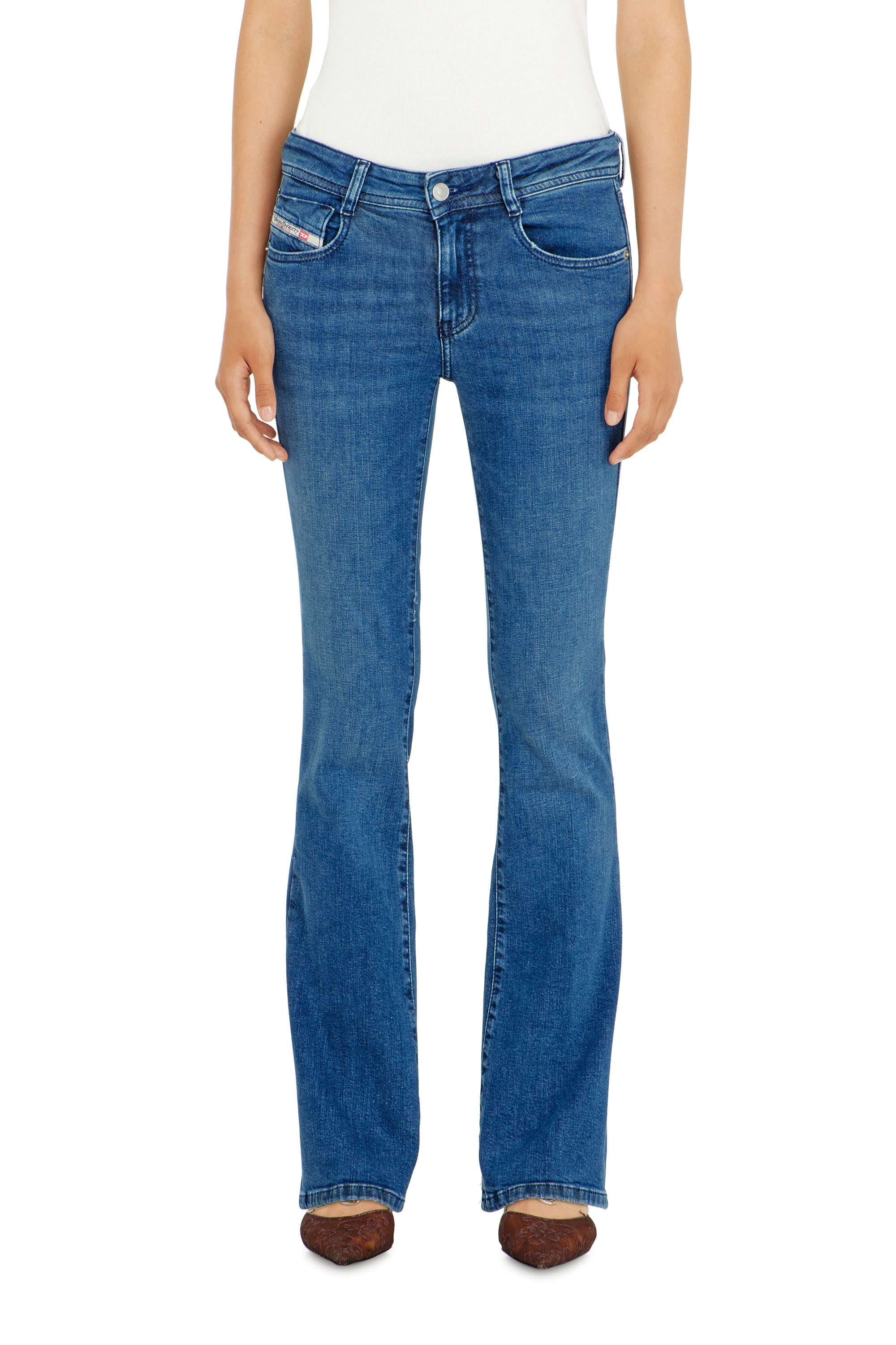 Diesel - Bootcut Jeans 1969 D-Ebbey 0ADBB Donna, Blu medio - Image 4