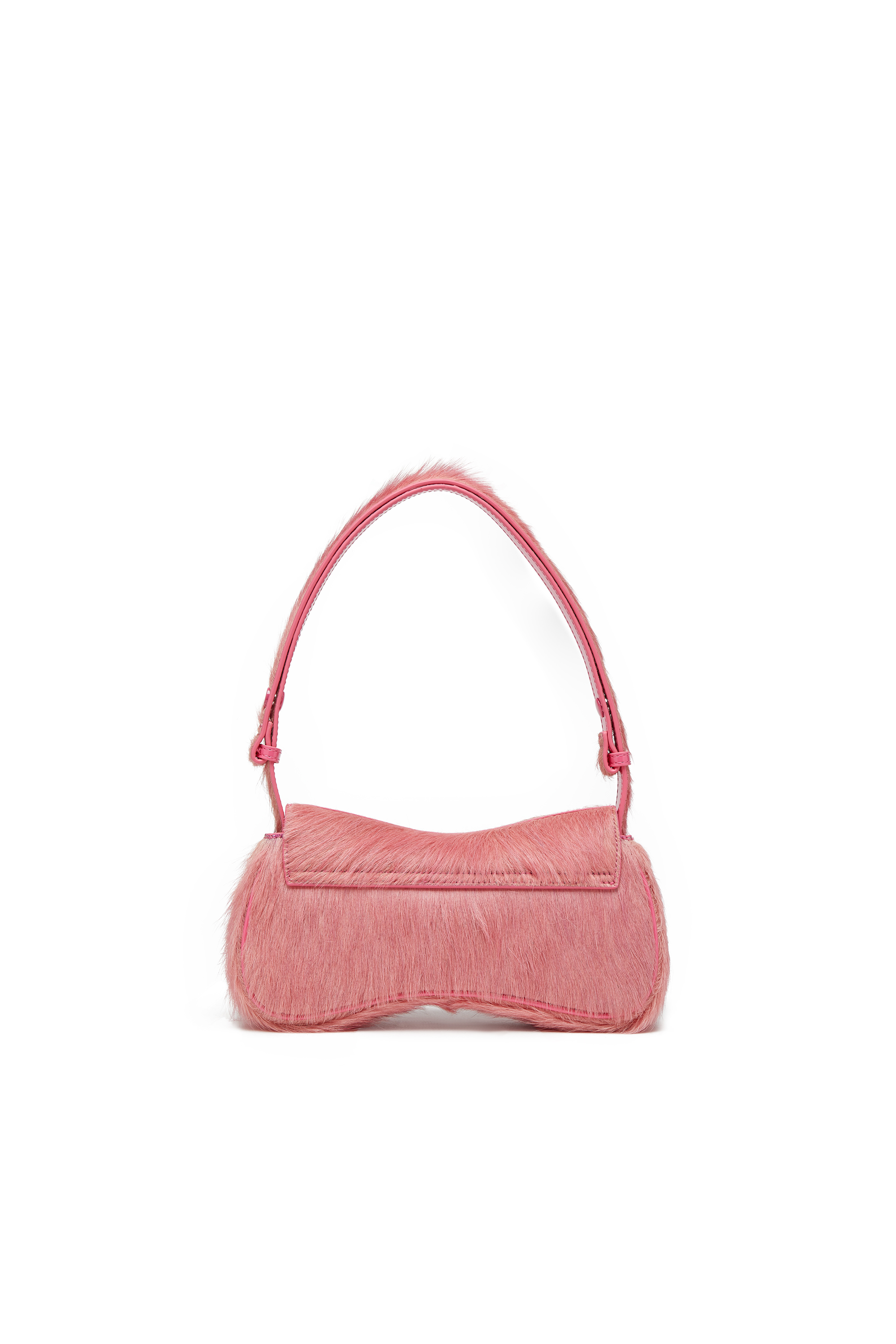 Diesel - PLAY CLUTCH, Pochette en cuir poilu coloré Femme in Rose - 2