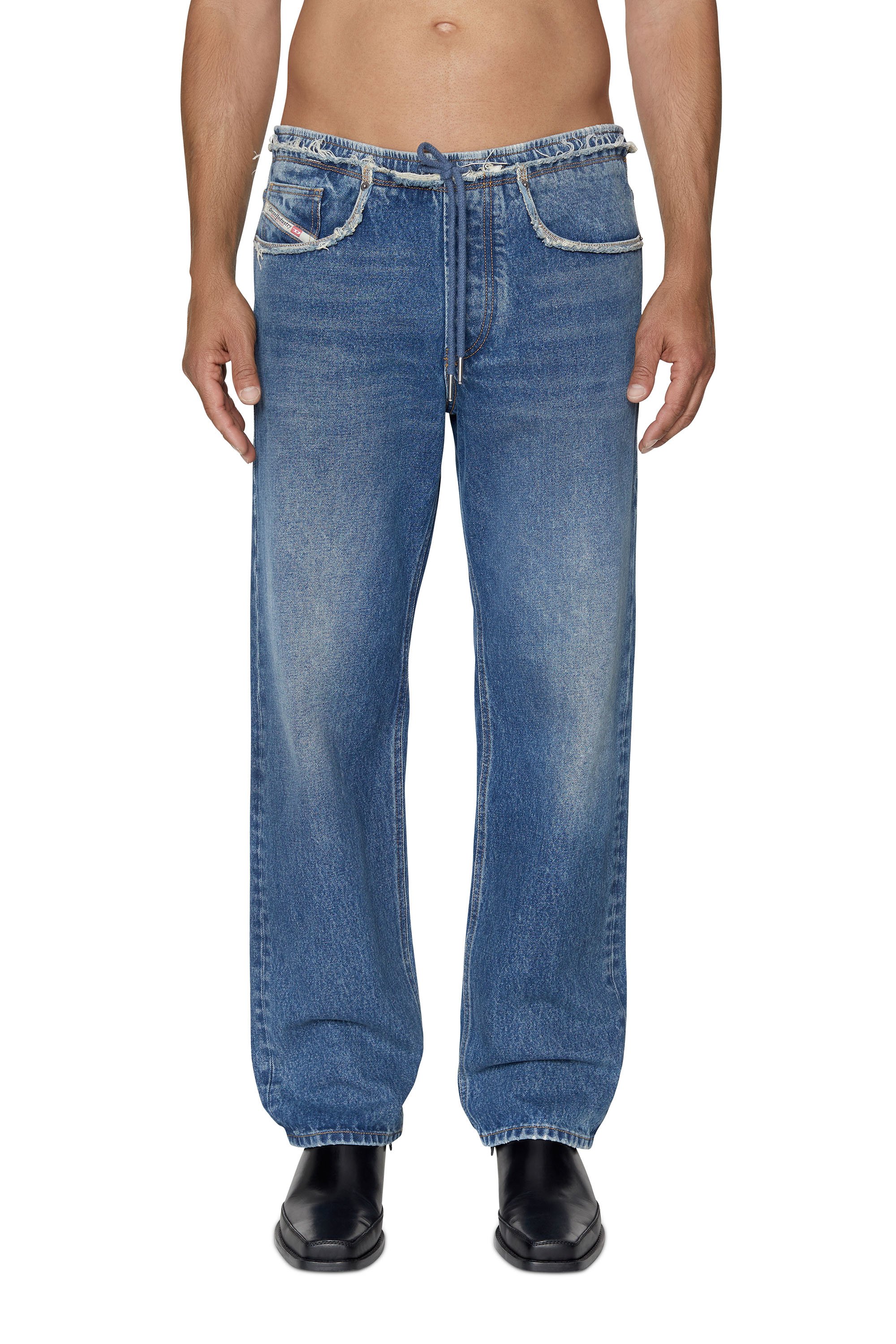 Diesel - D-Sert 007F2 Straight Jeans, Bleu moyen - Image 1