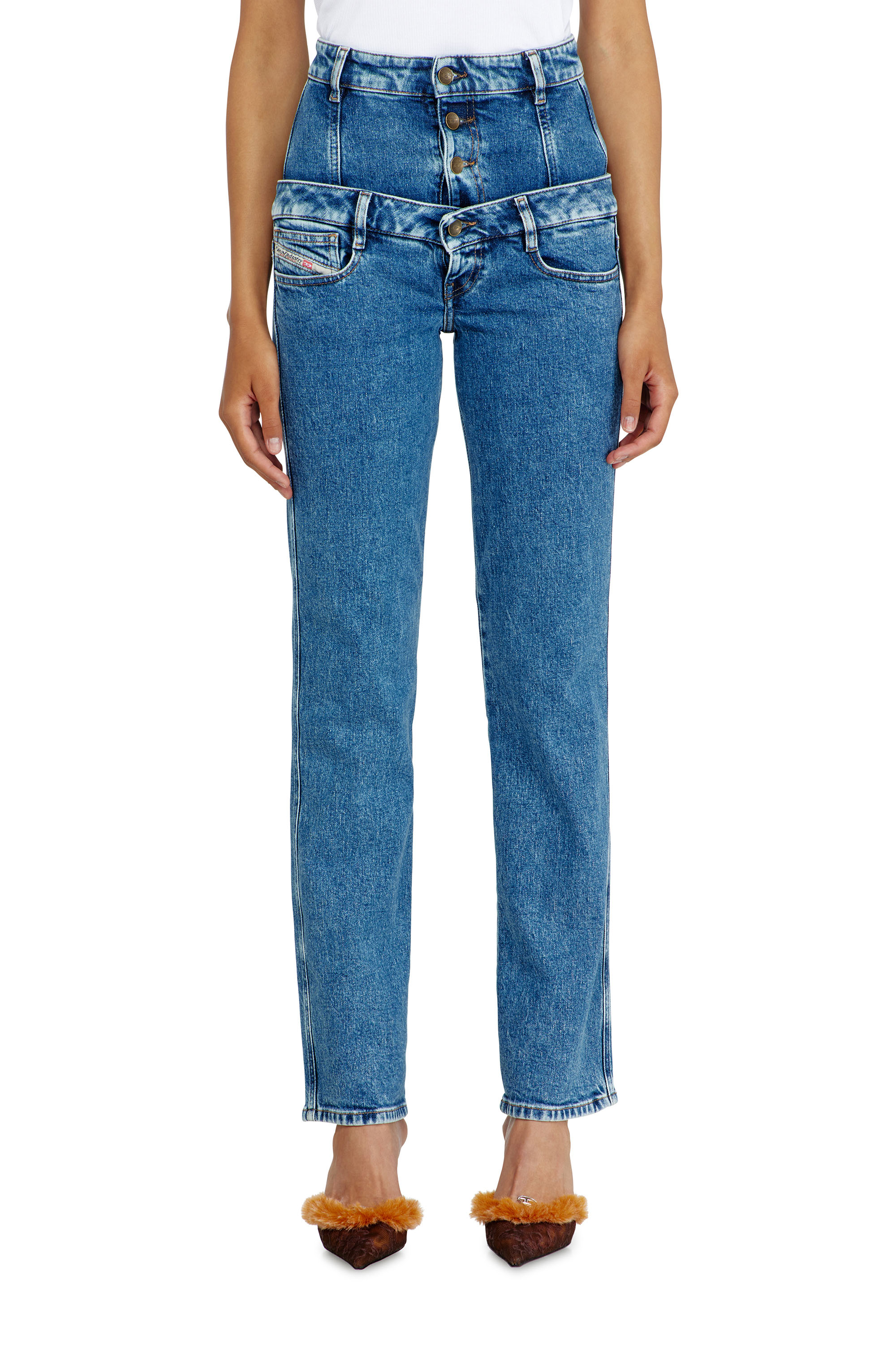 Diesel - Damen Slim Jeans D-Fynora 007EU, Mittelblau - 4