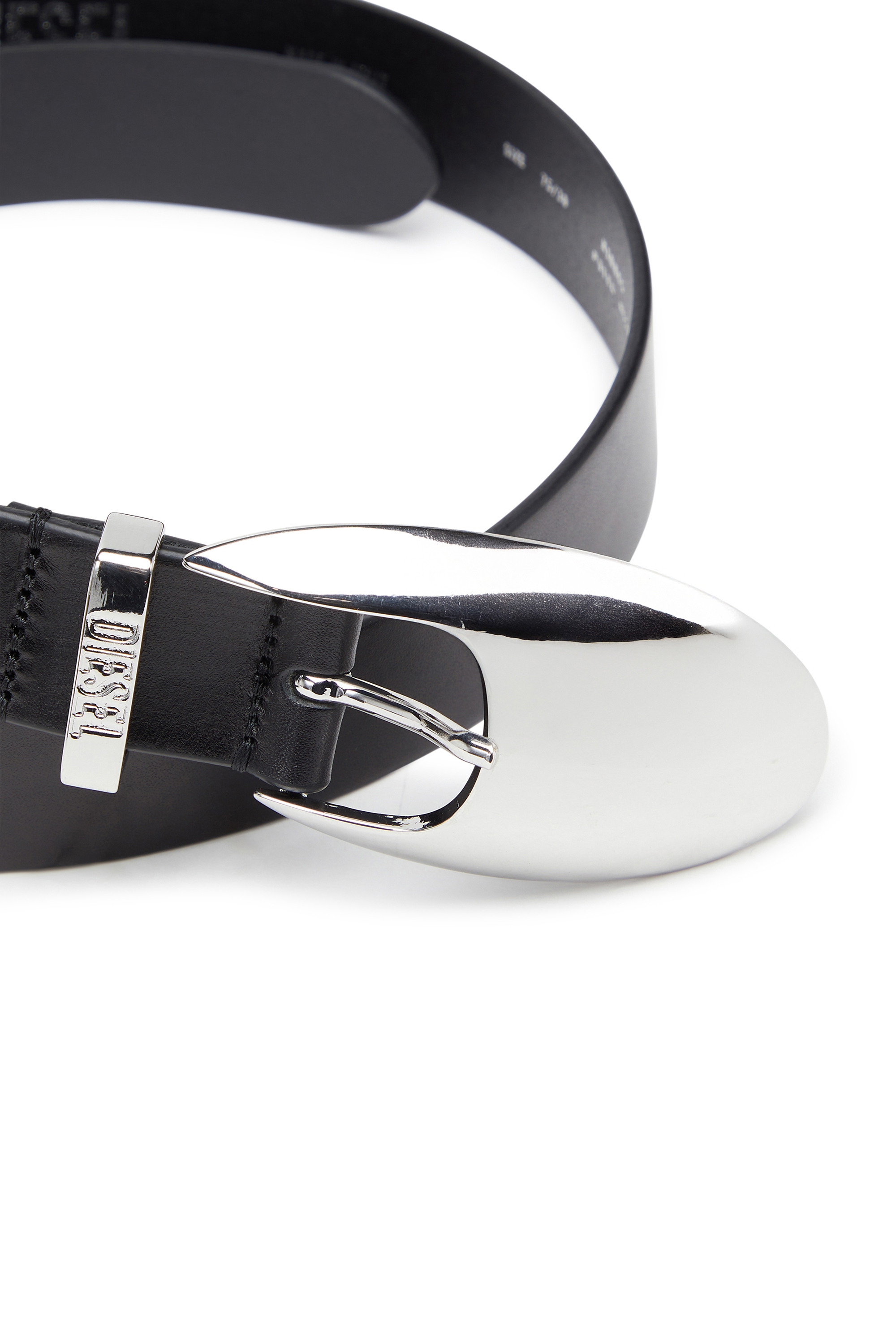 Diesel - B-ROP 30, Damen 3 cm G&uuml;rtel aus Pull-up-Leder in Schwarz - 3