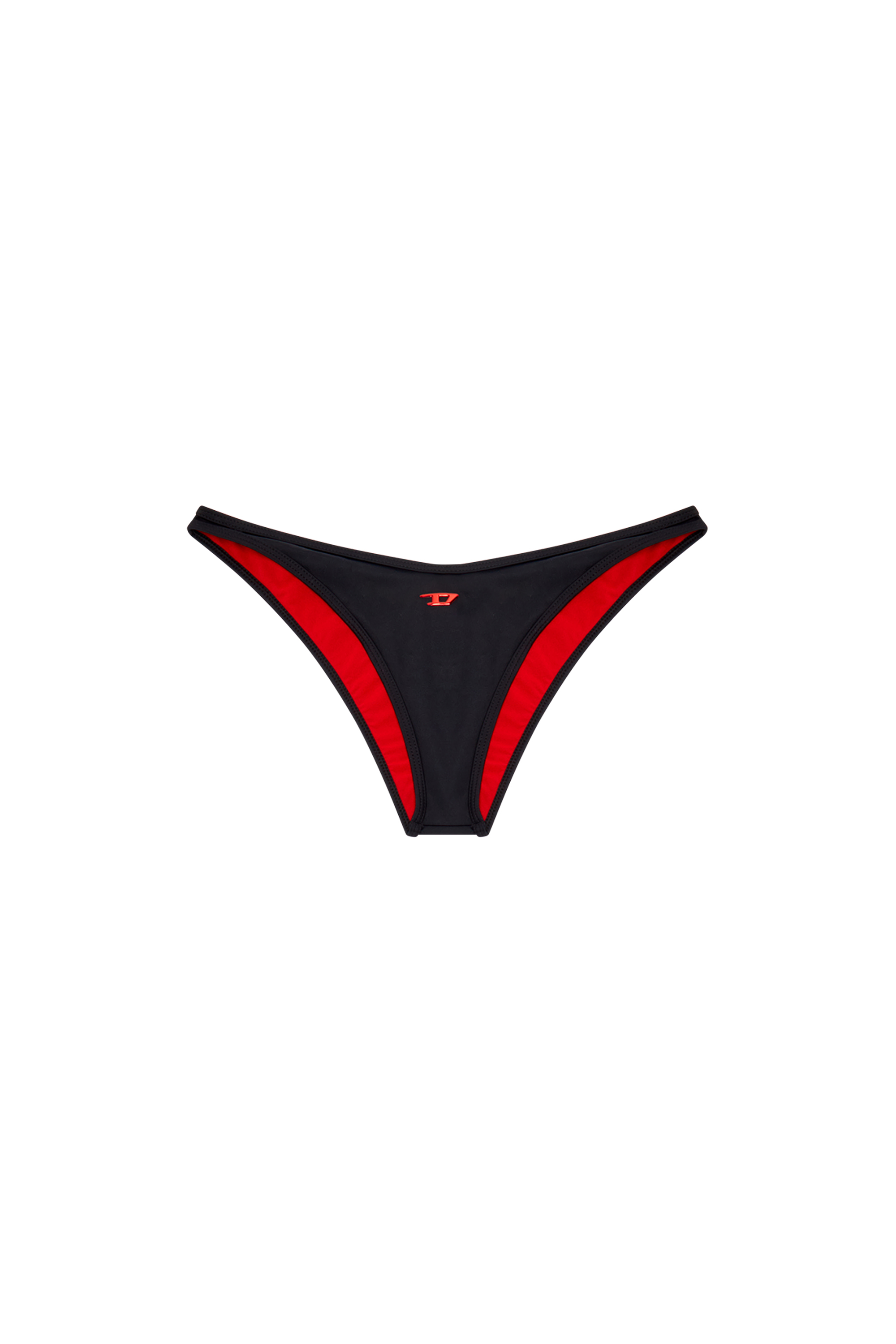 Diesel - BFPN-PUNCHY-X, Femme Bas de bikini avec logo D in Noir - Image 4