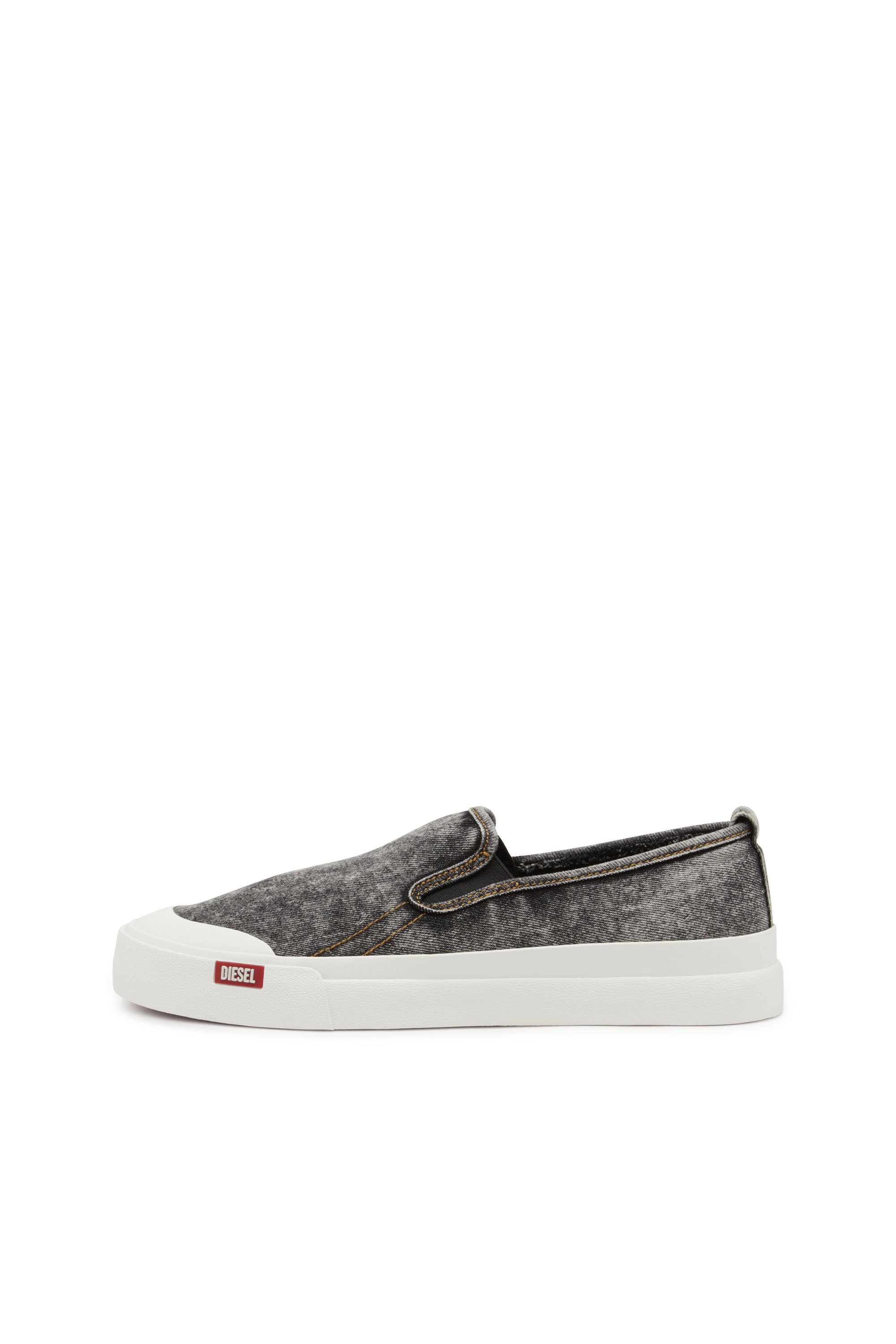 Diesel - S-ATHOS NMD SO, Sneakers slip-on en denim Homme in Noir - 7